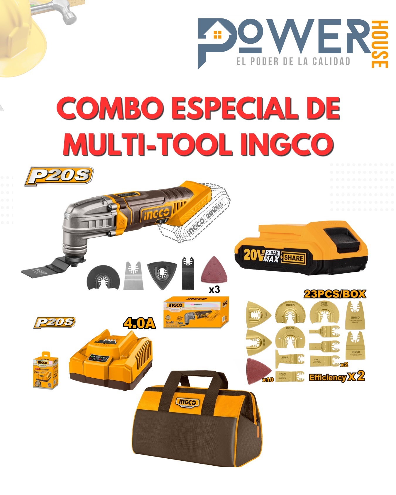 Combo Especial de Multi-tool INGCO