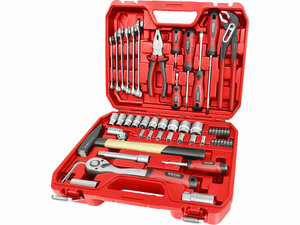 Caja De Herramientas 55Pz 1/4" Y 1/2" Crv