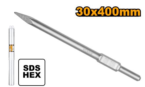 Punta Puntiaguda Hexagonal 30X400Mm Para Demoledor 1700W