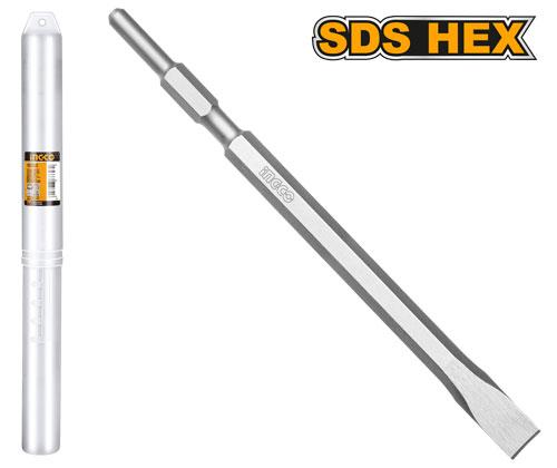 Punta Plana Sds Hexagonal 17X22X350Mm Para Demoledor