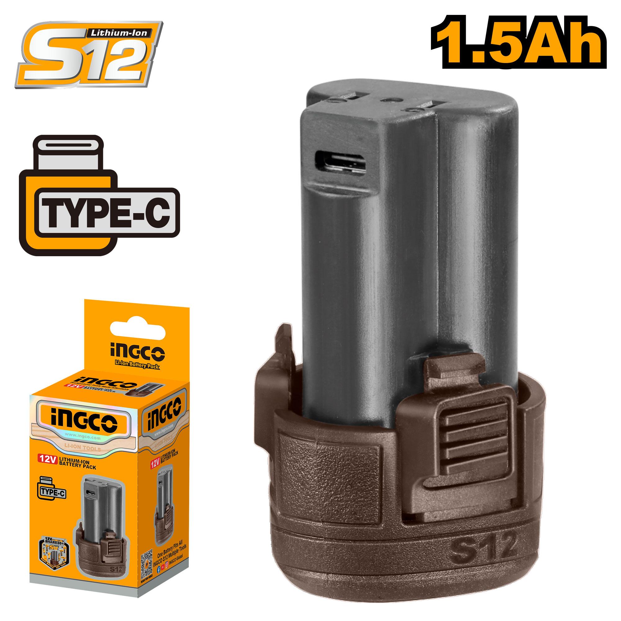 Bateria De Litio De 12V/ 1.5Ah Tipo C