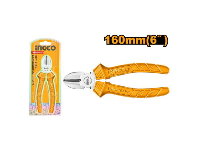 Pinza De Corte Diagonal 6" Super Select Mango Plastico Ingco