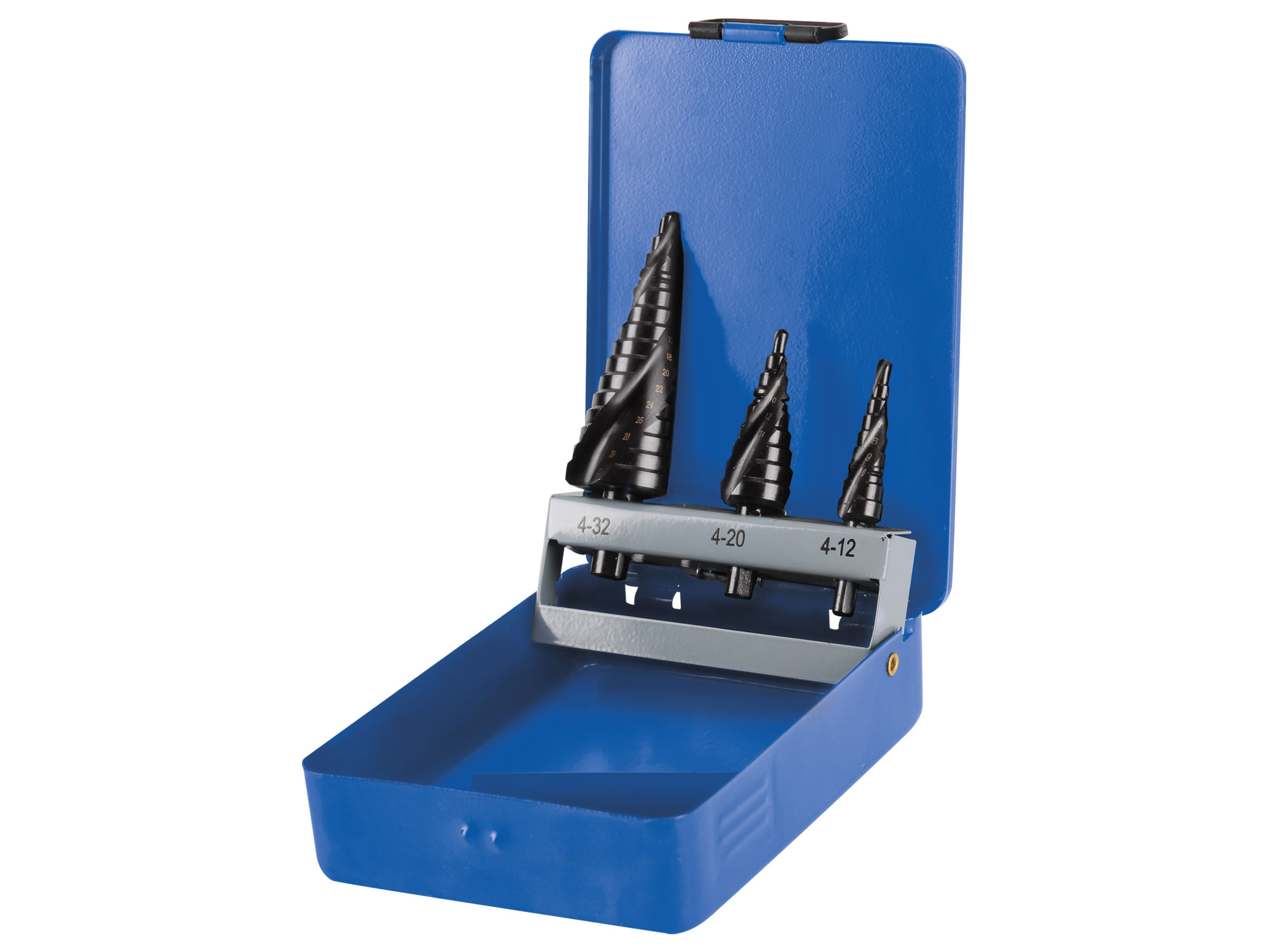 Juego De Brocas Escalonadas Doble Espiral Black Stepd4-12/1 Mm,¯4-20/2Mm,¯4-32/2Mm