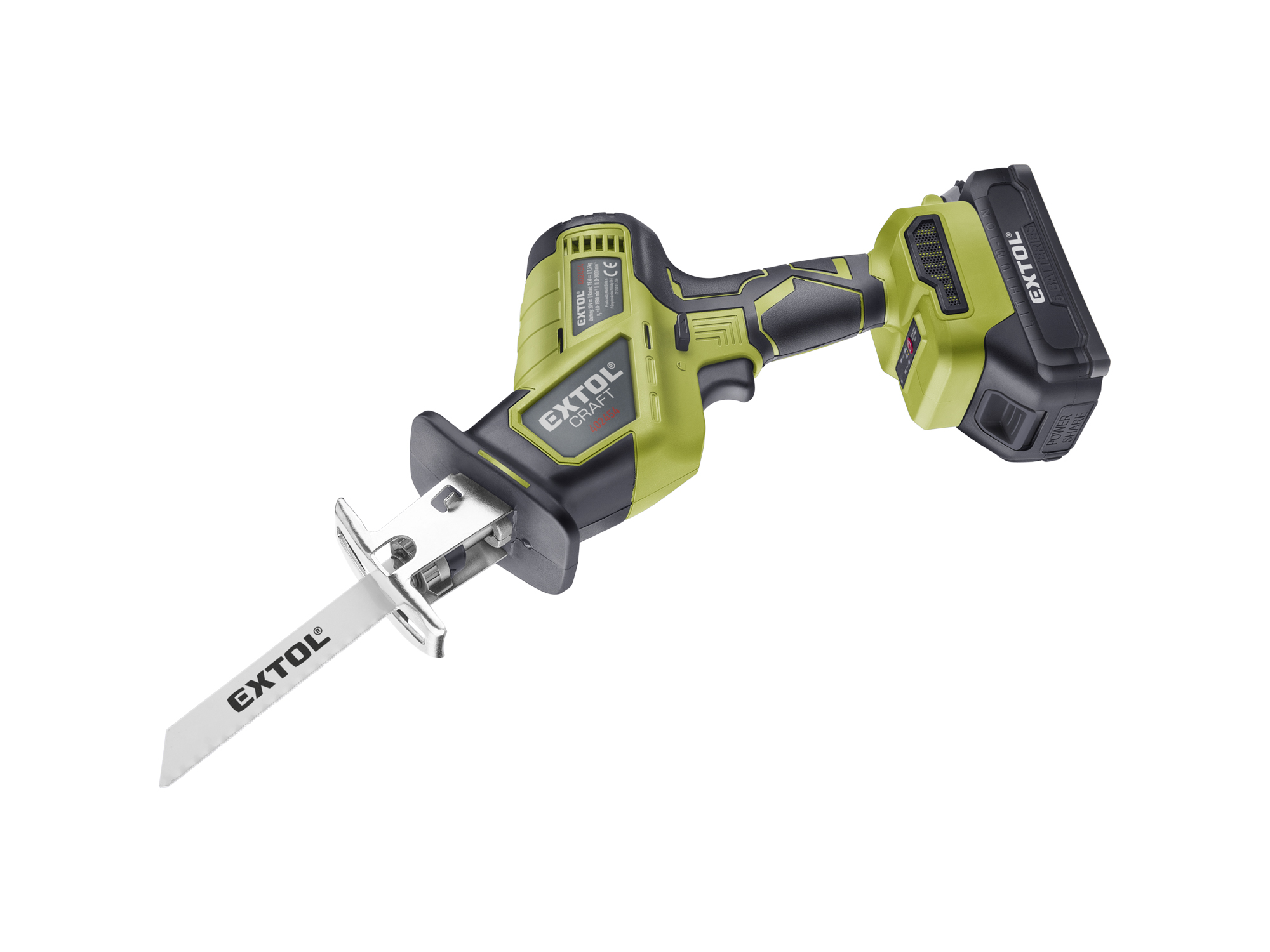 Sierra De Mano Ec 20V Sin Carbones, 1 Cargador 1 Bateria Metal/Madera/Plastico