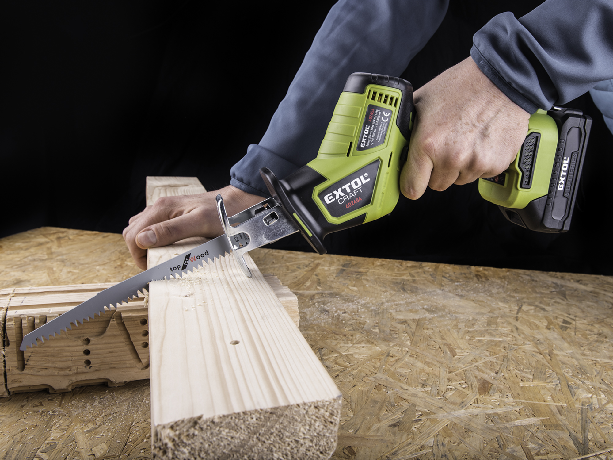 Sierra De Mano Ec 20V Sin Carbones, 1 Cargador 1 Bateria Metal/Madera/Plastico - Imagen 7
