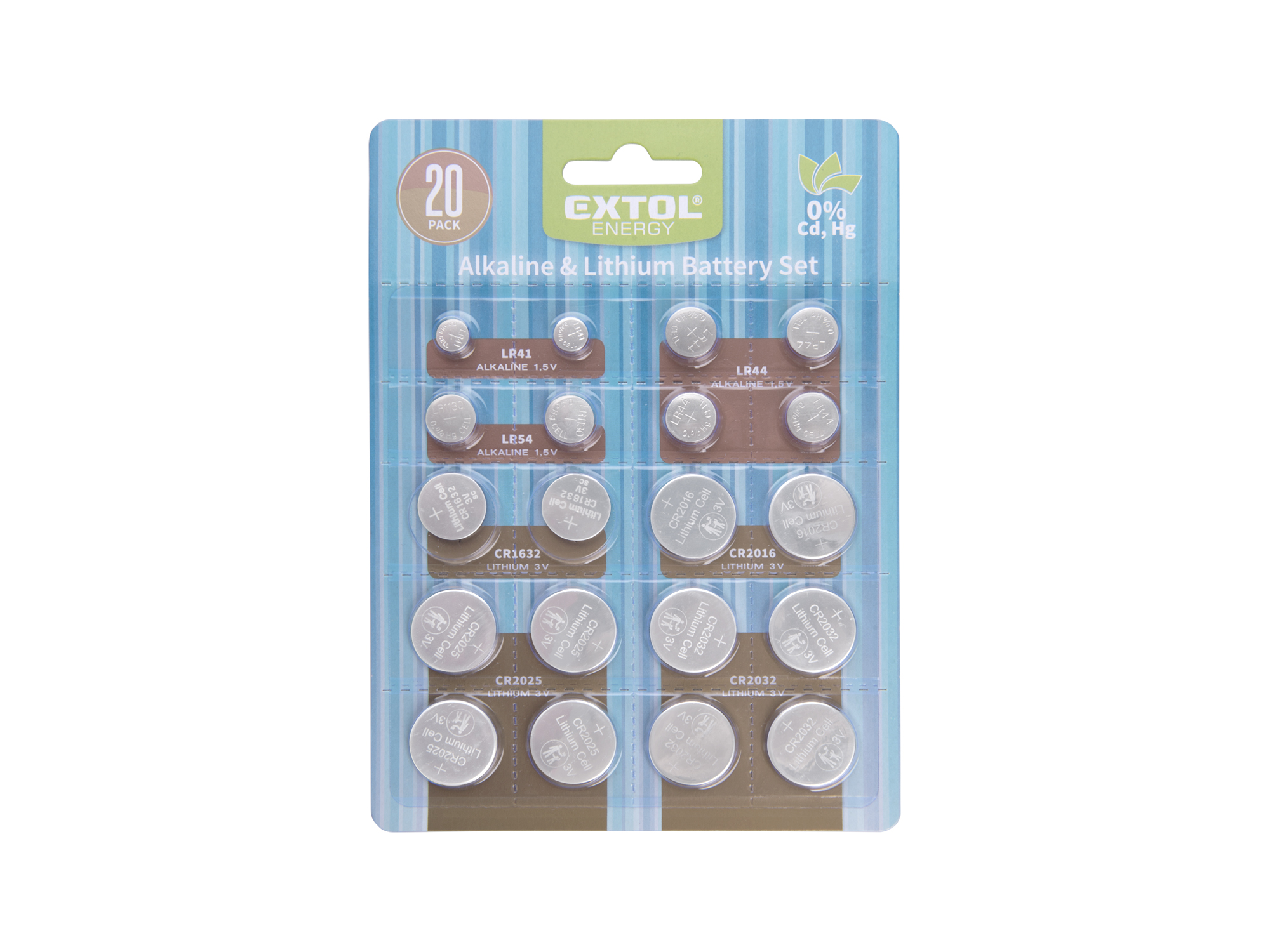 Juego De Baterias Alcalinas Li-Ion 20Unds