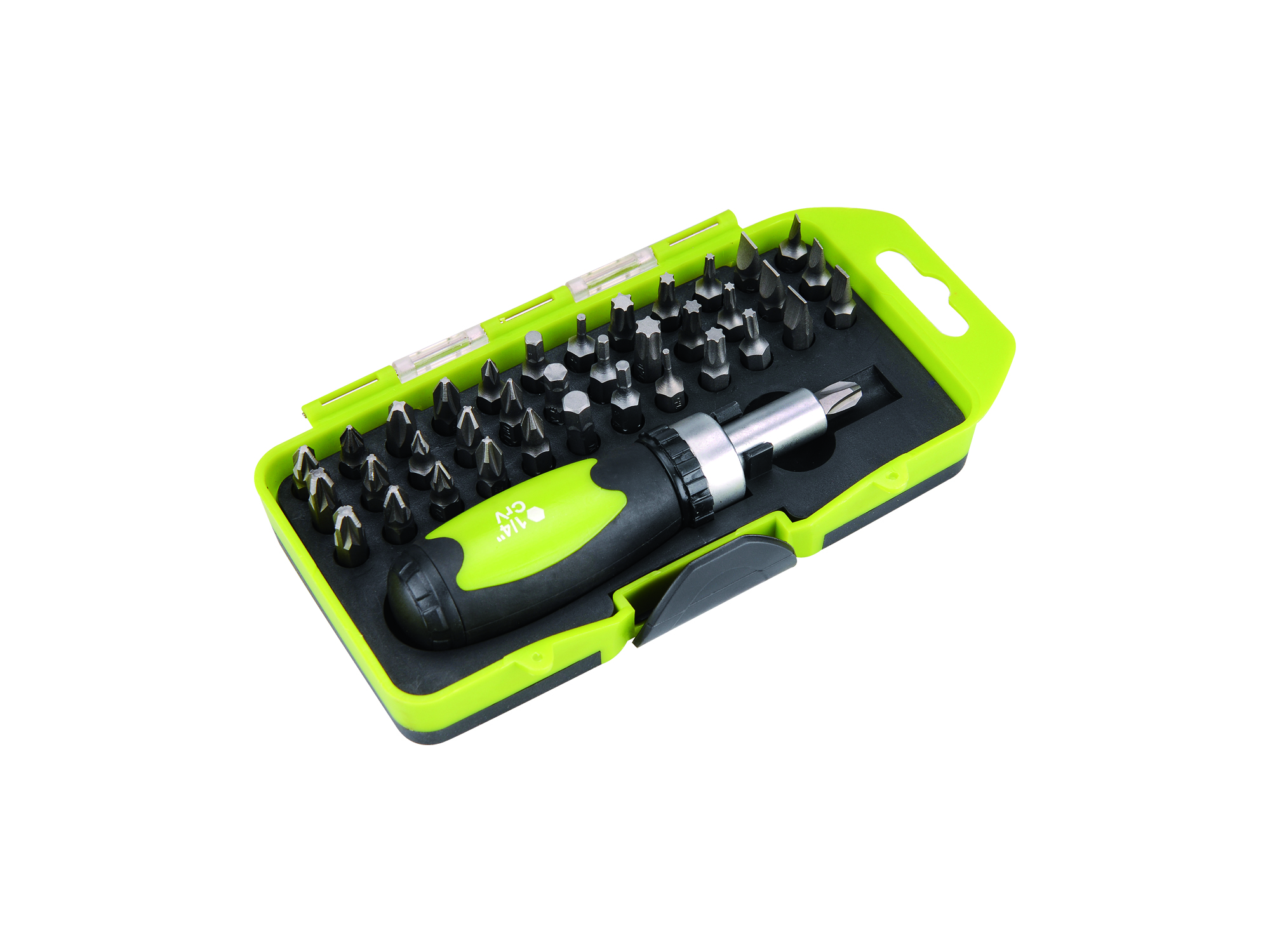 DESARMADOR TIPO RATCH 1/4", 38 PZS