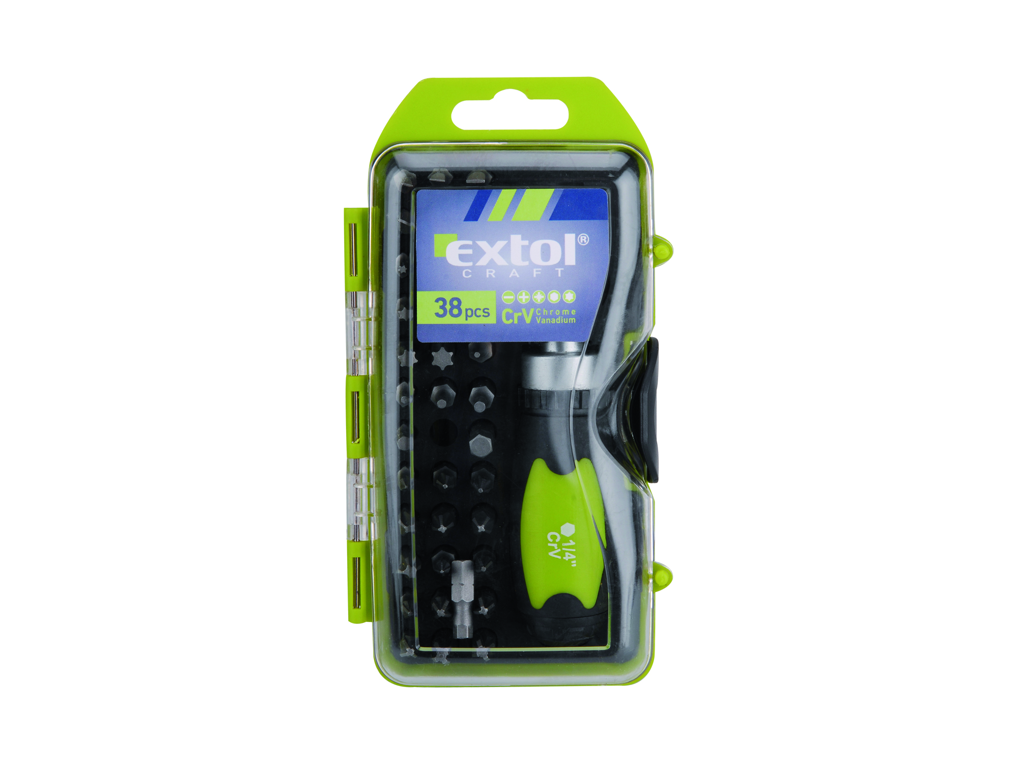 DESARMADOR TIPO RATCH 1/4", 38 PZS - Imagen 1