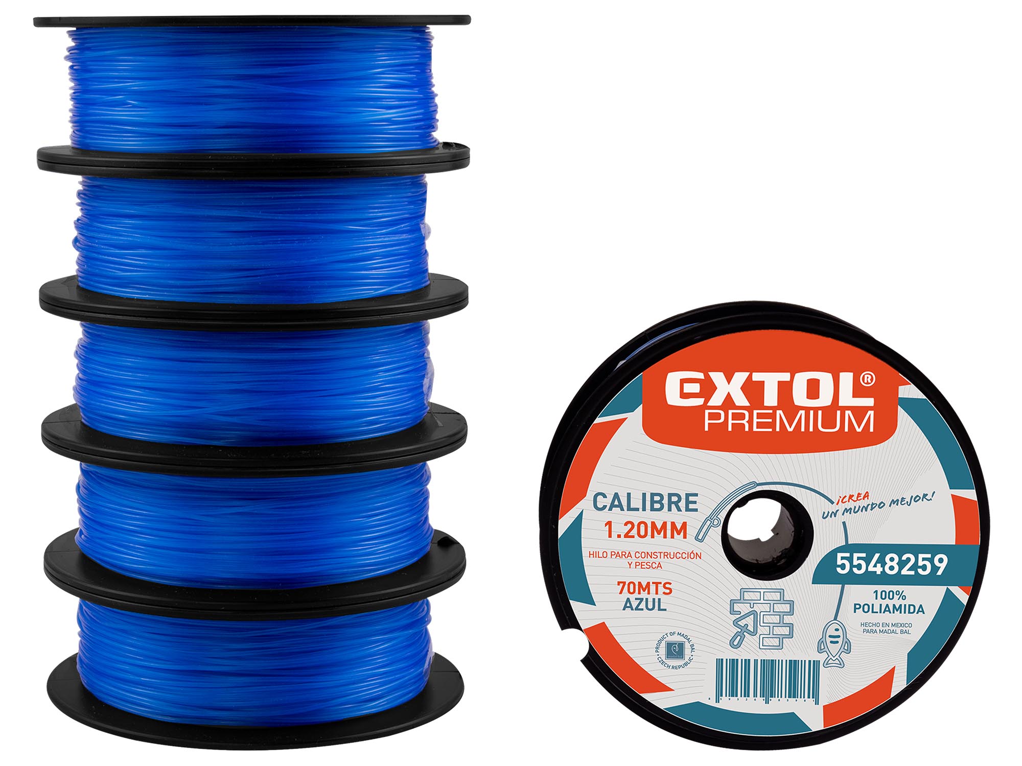 HILO AZUL PARA ALBAÃ‘ILERIA Y  PESCA CALIBRE 1.20MM  LARGO 70MTS