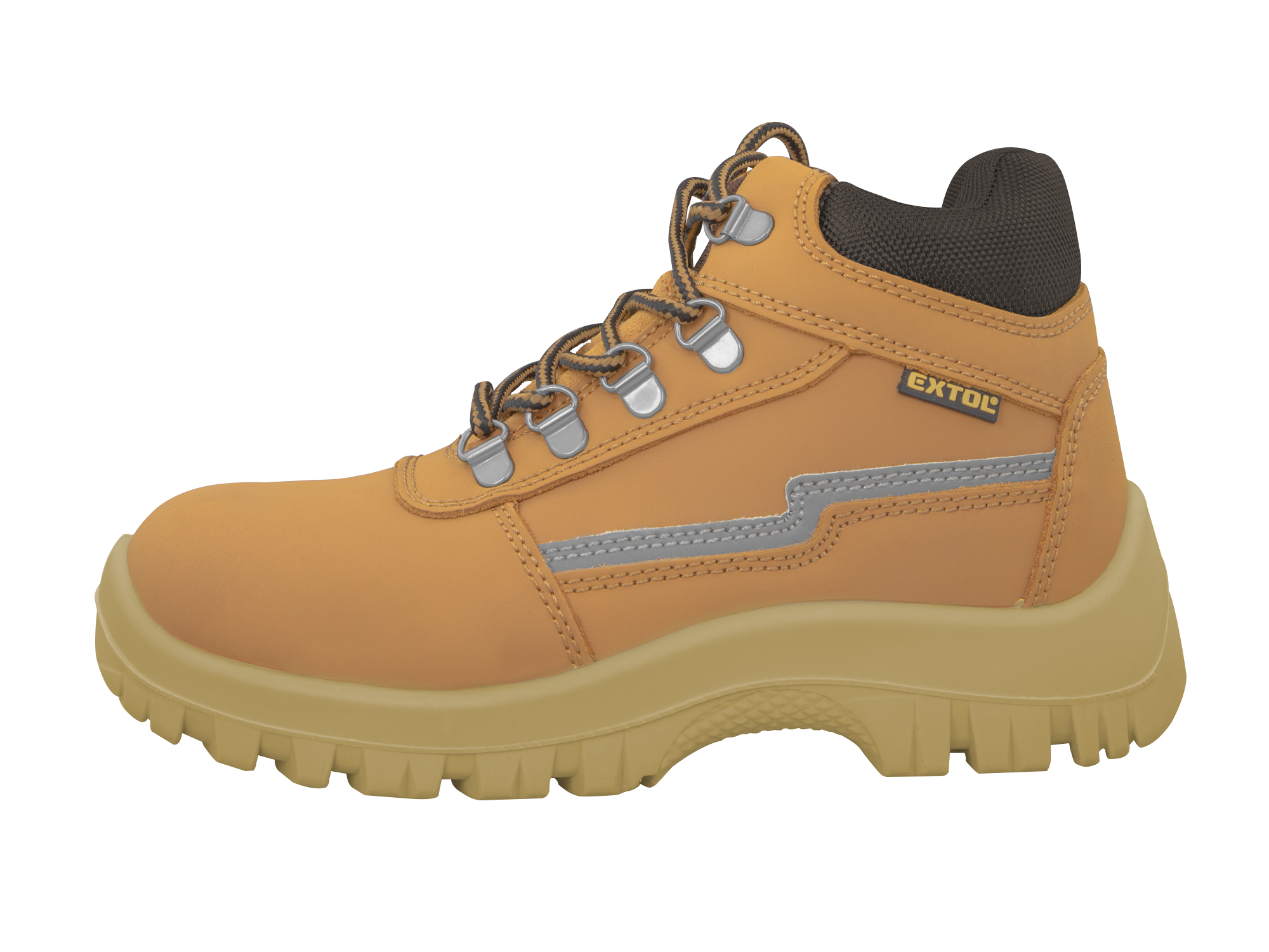 BOTA INDUSTRIAL CAFE/CAT. S3/P. ANTI-P ACERO INOX/MOD. NOBUCK/WATERPROFF/TALLA 36/EXTOL PREMIUM