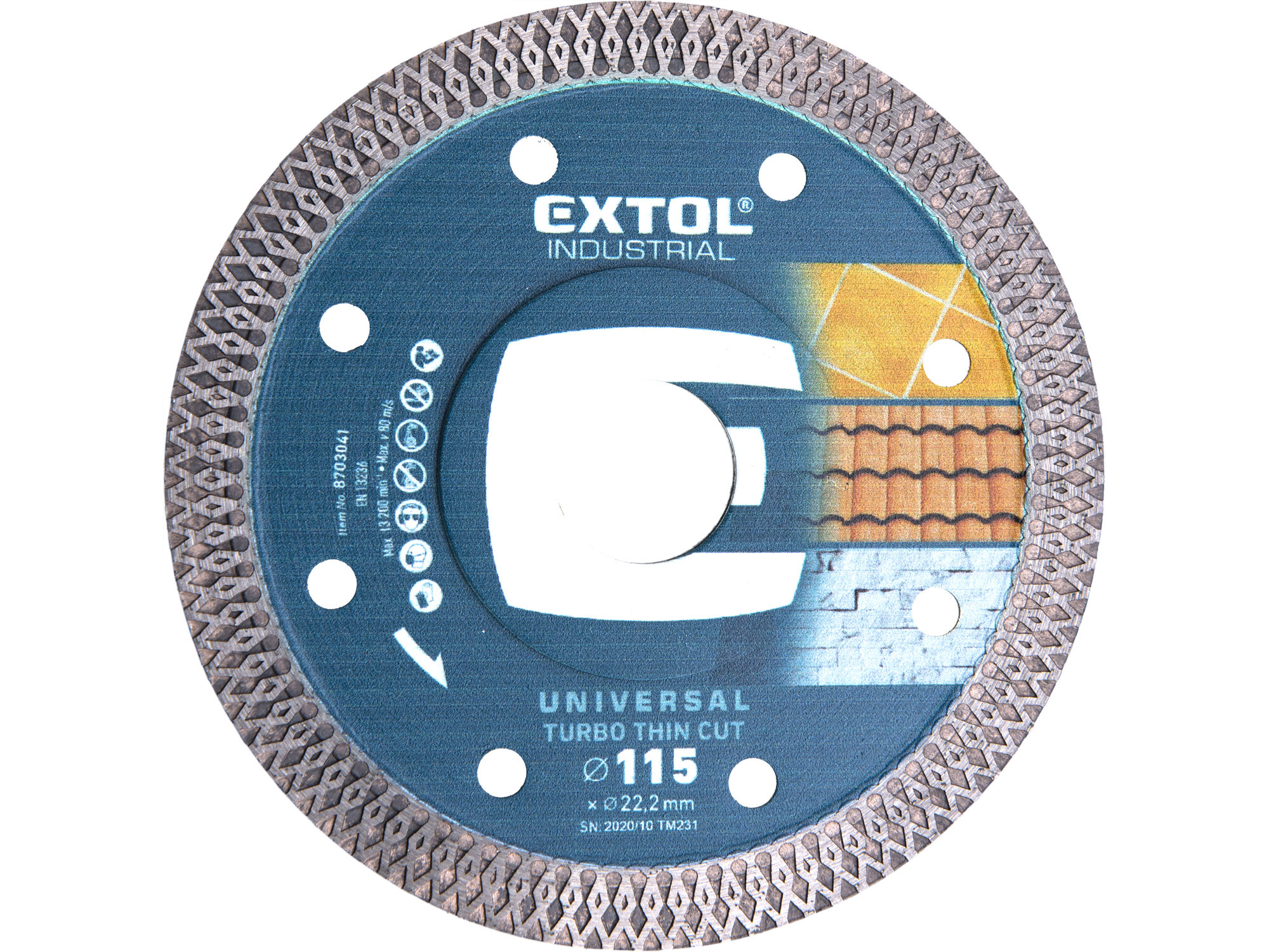 DISCO DIAMANTADO DE CORTE FINO TURBO