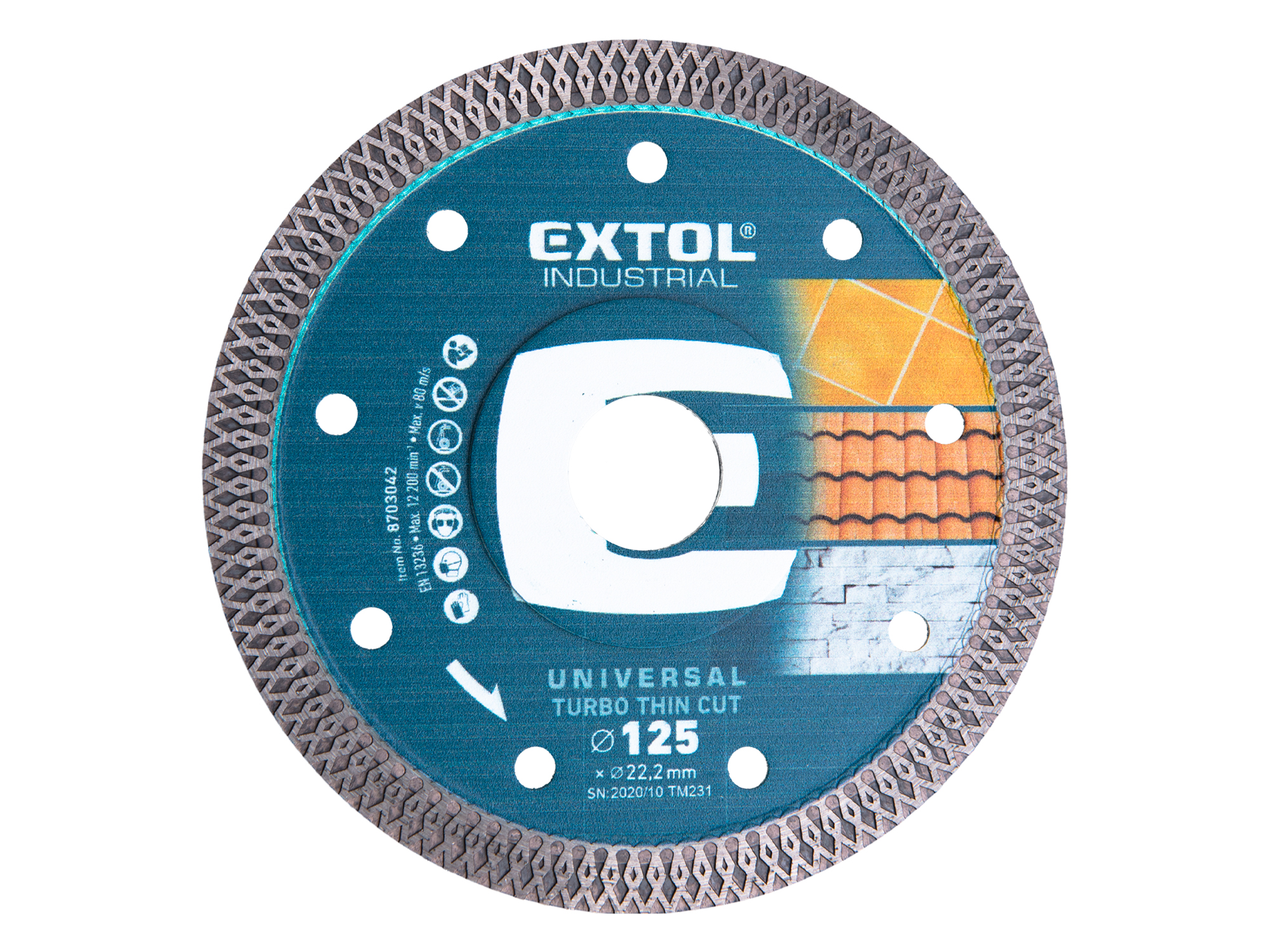 DISCO DIAMANTADO DE CORTE FINO TURBO