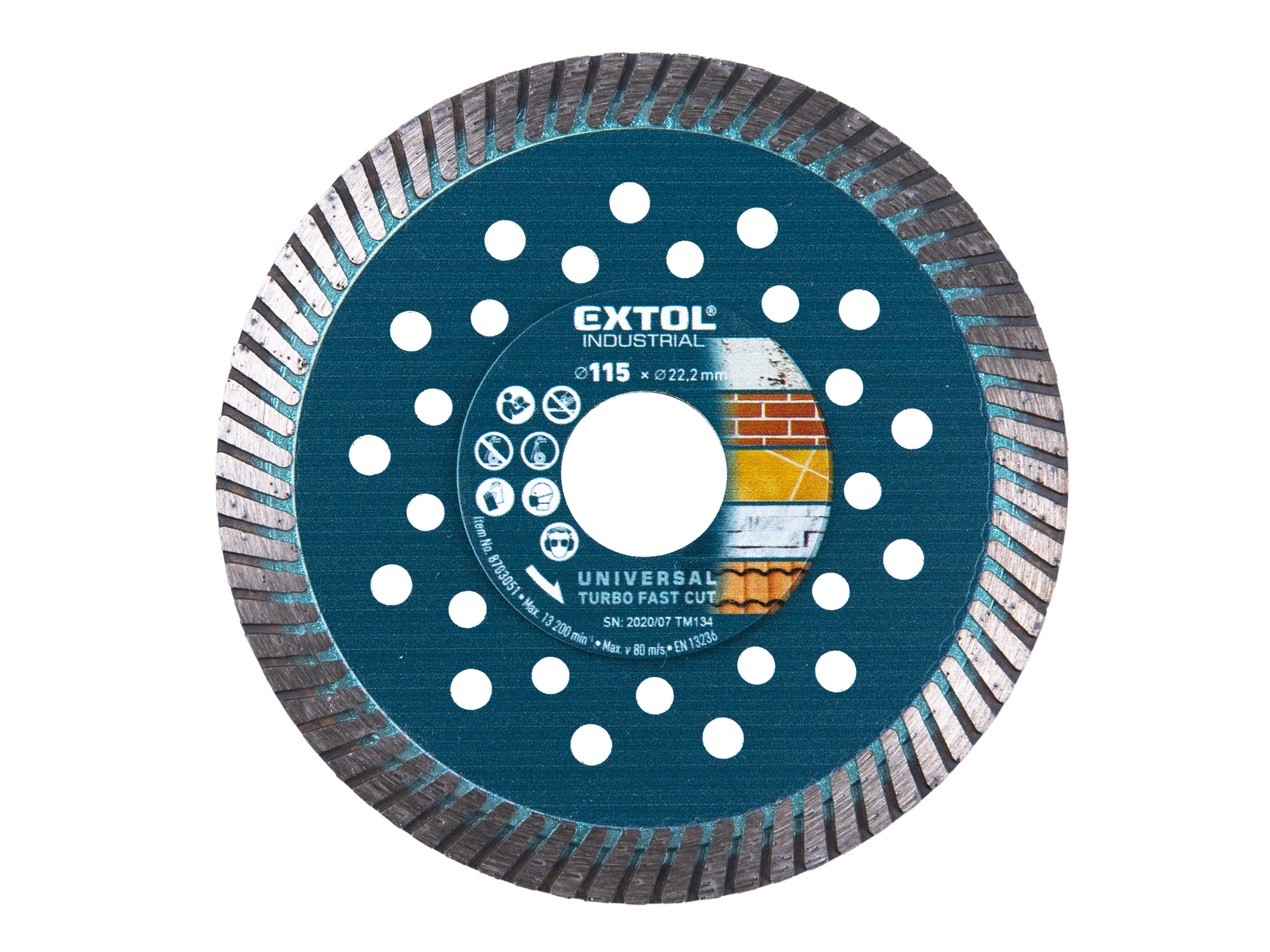 DISCO DIAMANTADO DE CORTE RÁPIDO TURBO