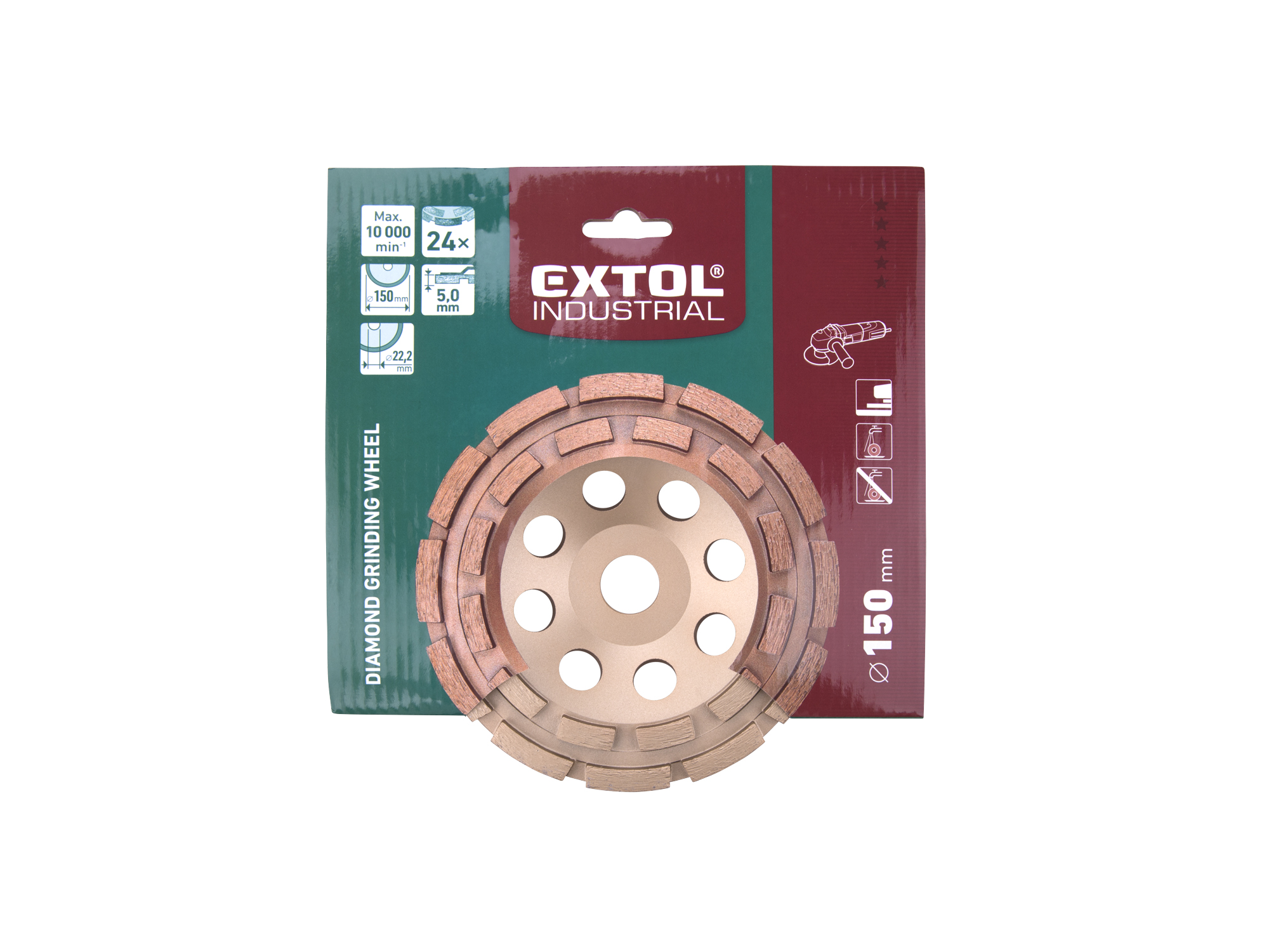 Disco Copa De Diamante 6" Extol Industrial - Imagen 2