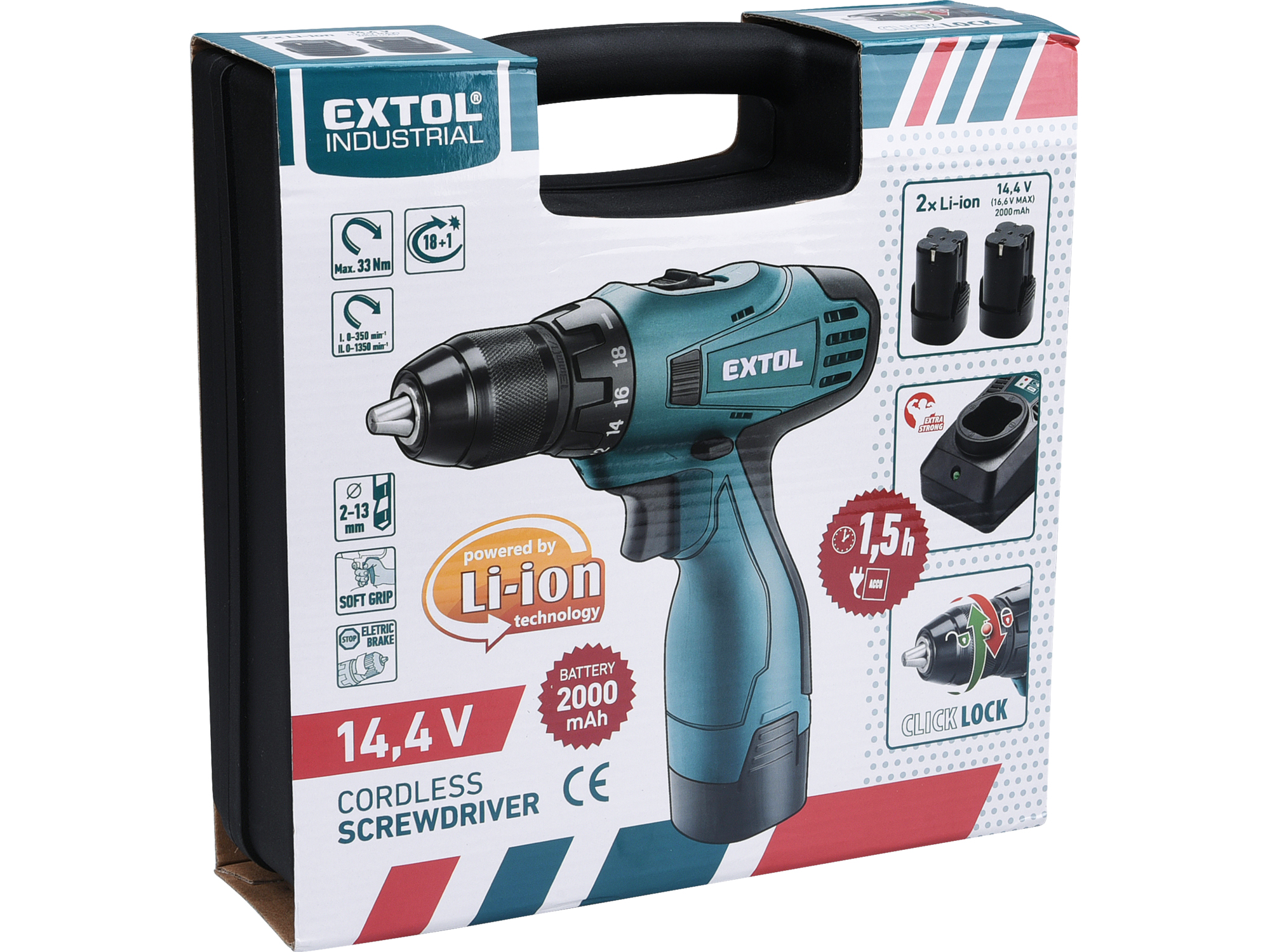 ATORNILLADOR INALÁMBRICO 14V, 3/8", UNA BATERÍA Y UN CARGADOR - Imagen 7