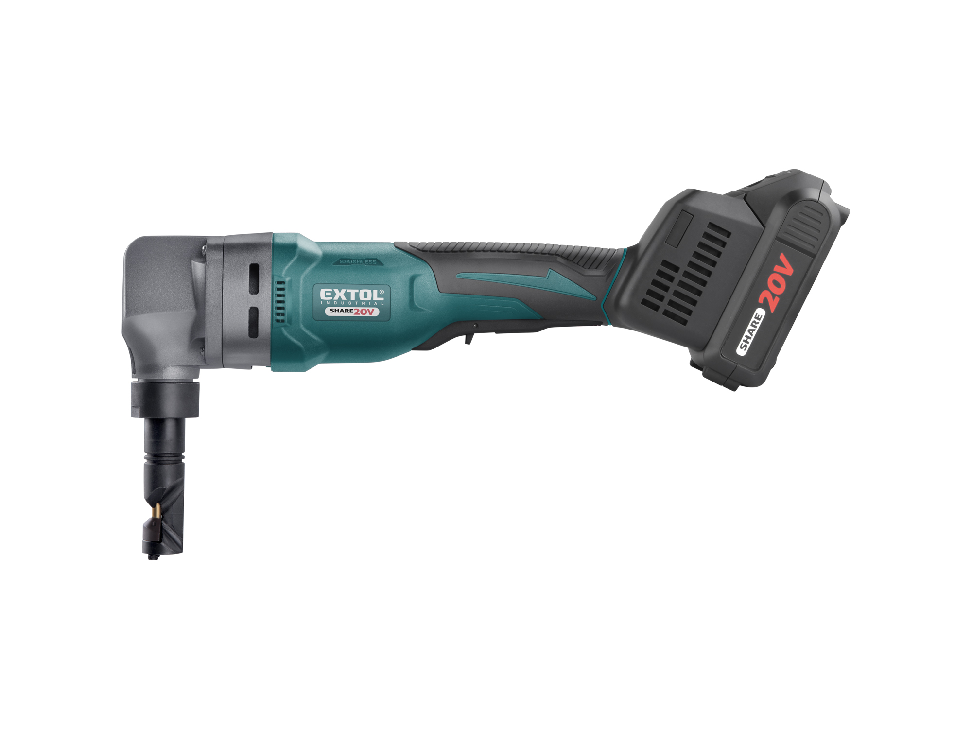 CORTADORA DE LAMINA 20V EXTOL INDUSTRIAL SIN CARBONES, SIN BATERIA, SIN CARGADOR - Imagen 7