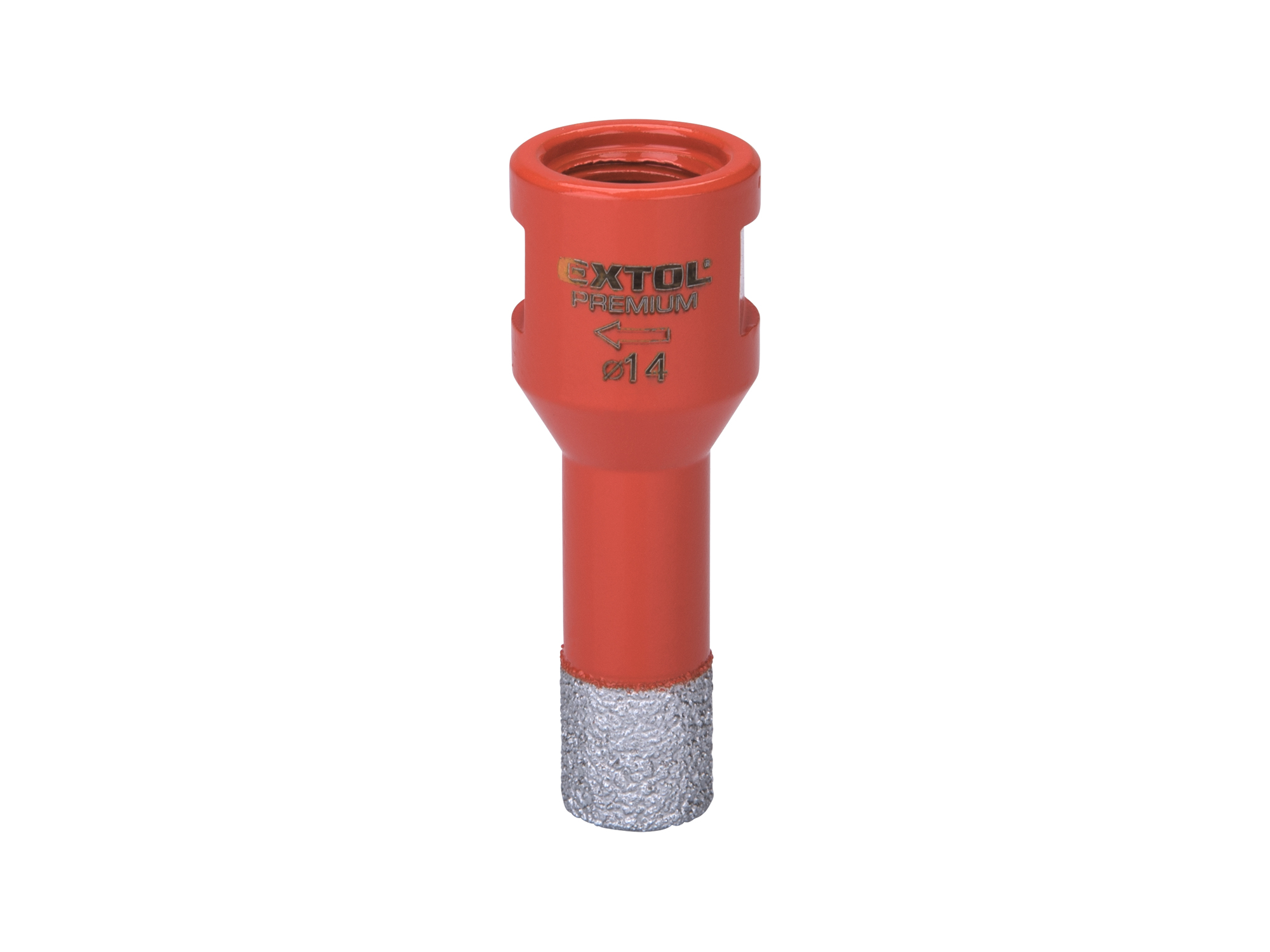 PUNTA DE DIAMANTE SOLDADA P/ PULIDORA, Ã˜ 10MM, LARGO 14MM, DIAMANTE P35-40, M14