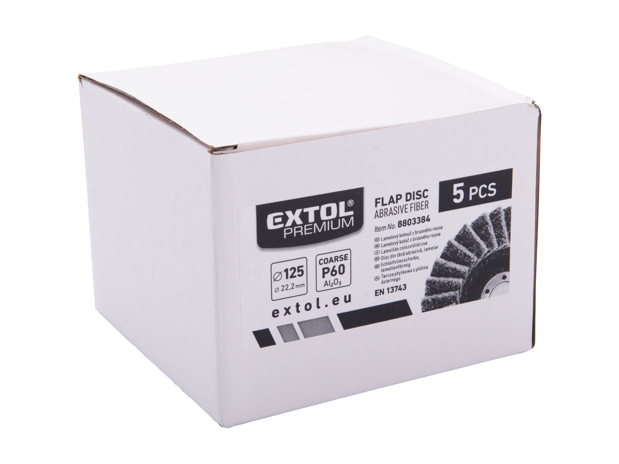 Disco Flap Fibra Para Inox/Alum 5" P60 - Imagen 1