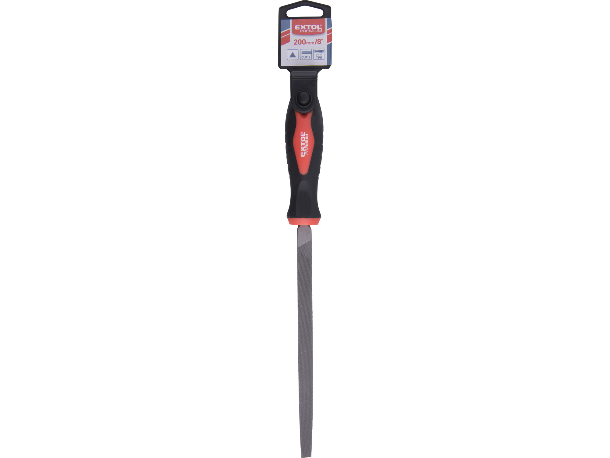LIMA TRIANGULAR 8/20CM CON MANGO BIMATERIAL EXTOL" - Imagen 1