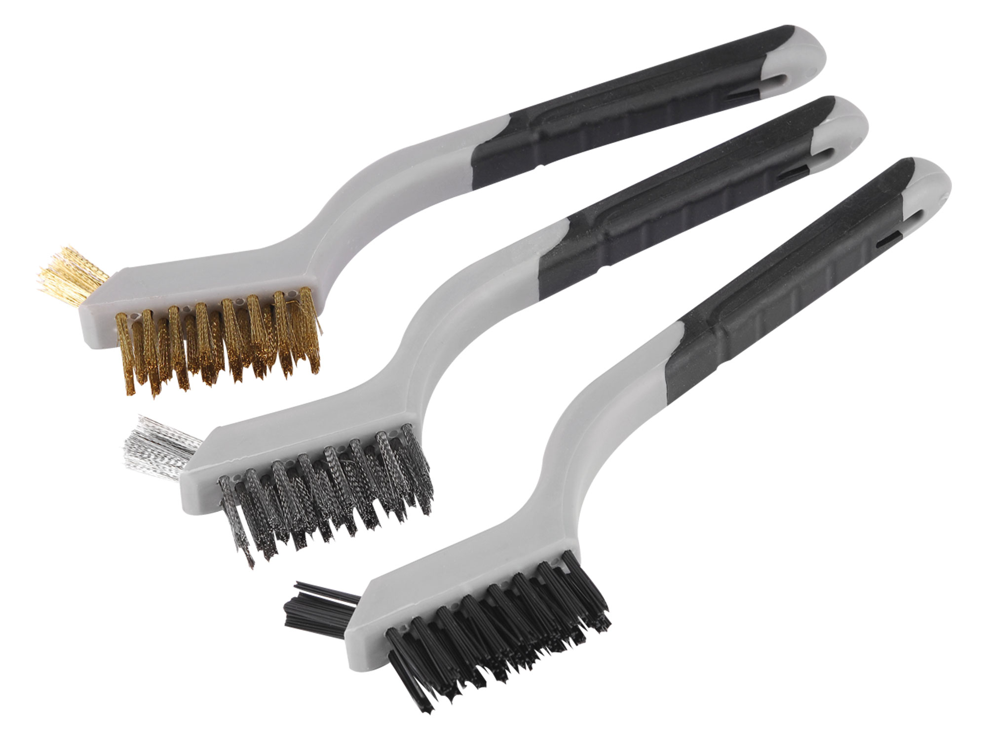 SET DE 3 CEPILLOS DE CERDAS METALICAS