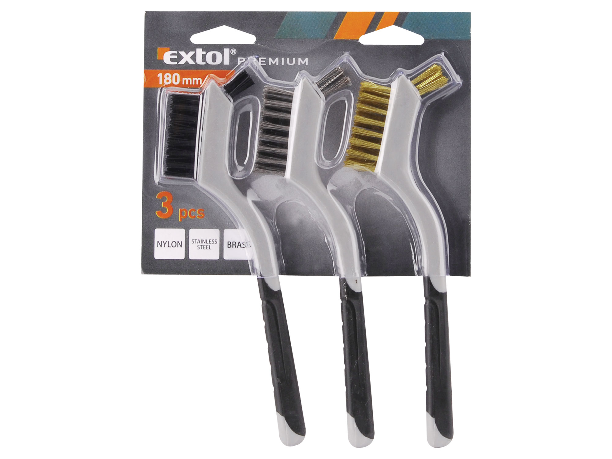 SET DE 3 CEPILLOS DE CERDAS METALICAS - Imagen 1