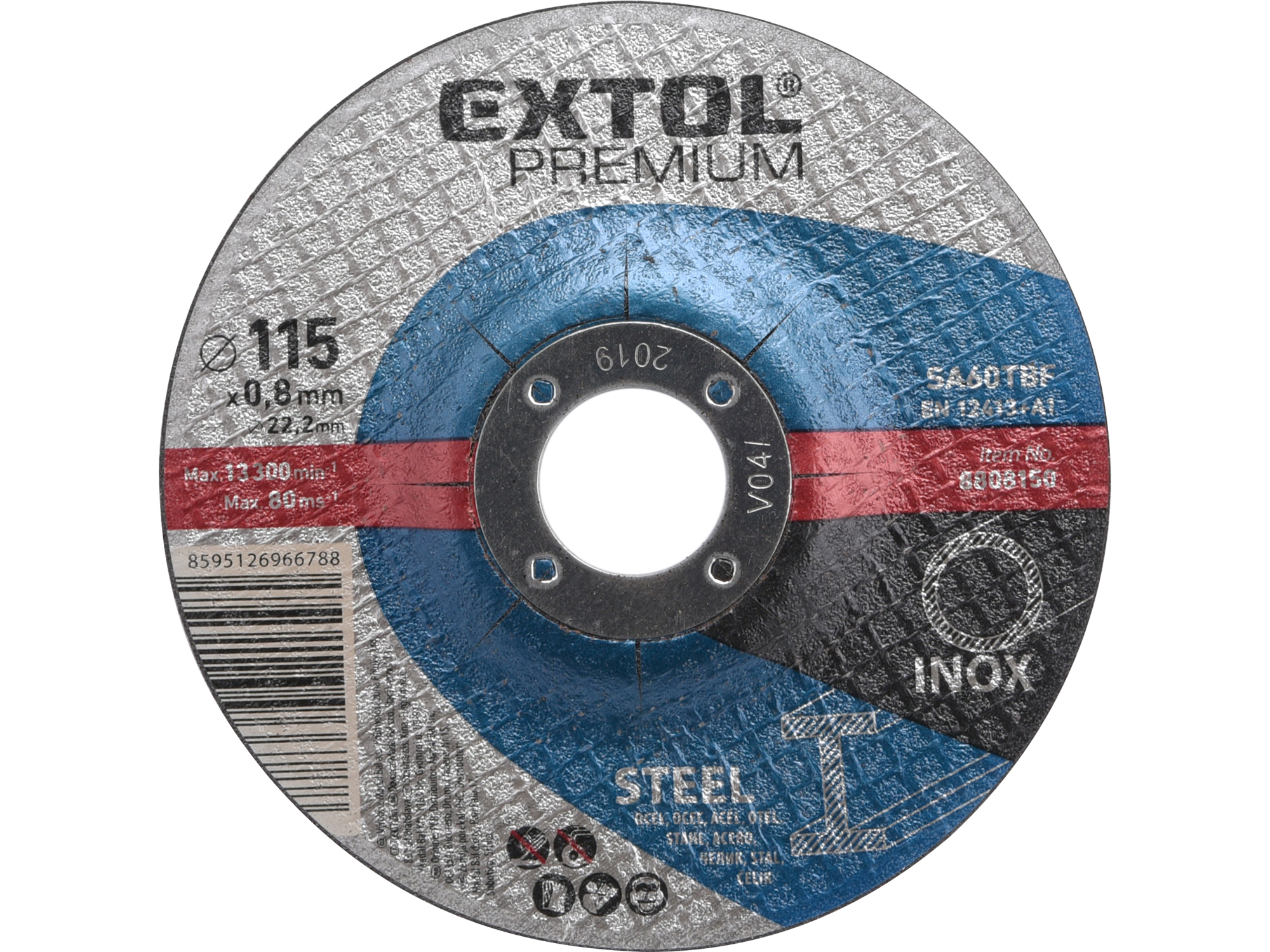Disco De Corte Concavo Para Metal Y Acero Inoxidable 4 1/2"