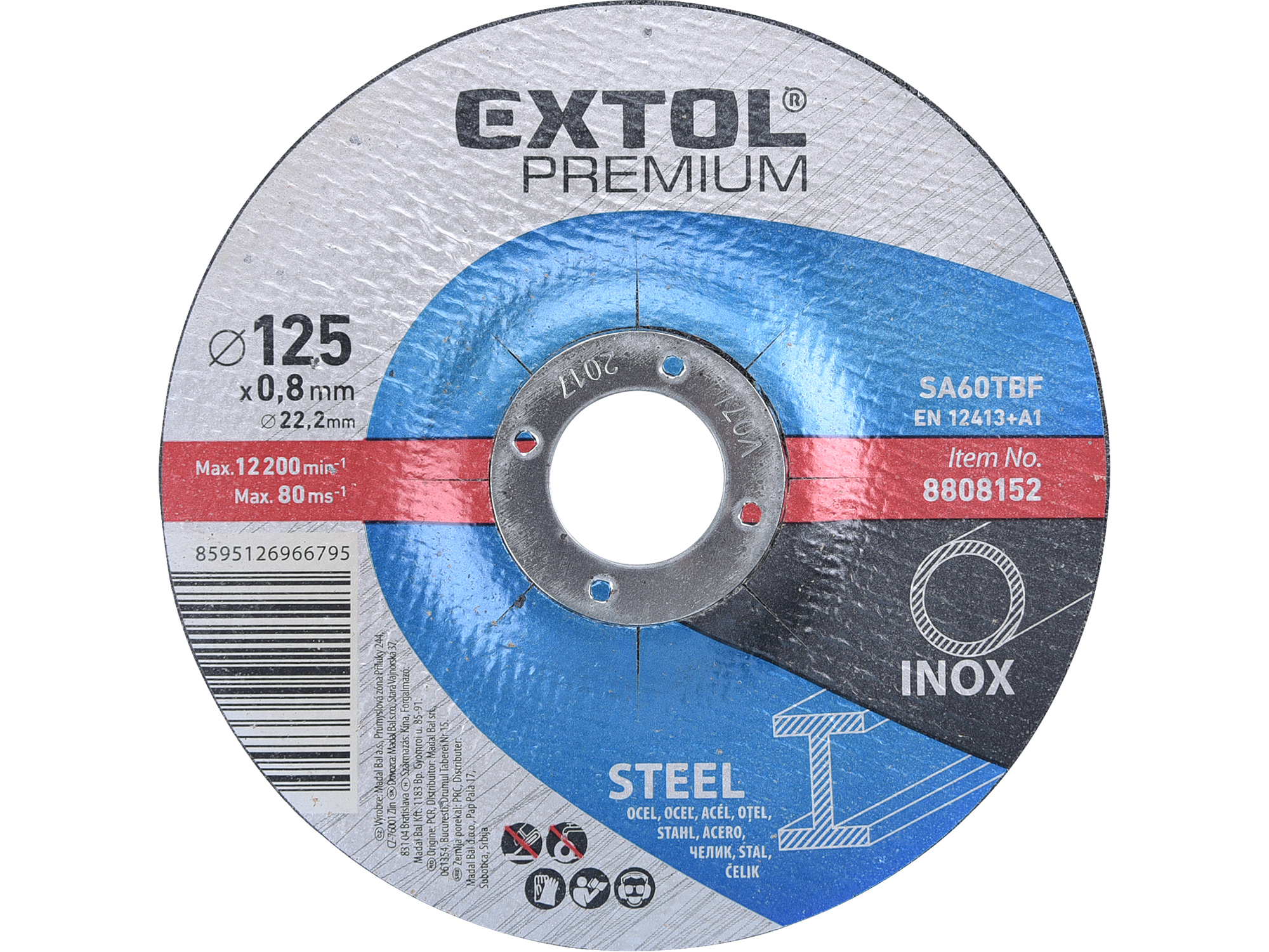 Disco De Corte Concavo Para Metal Y Acero Inoxidable 5"