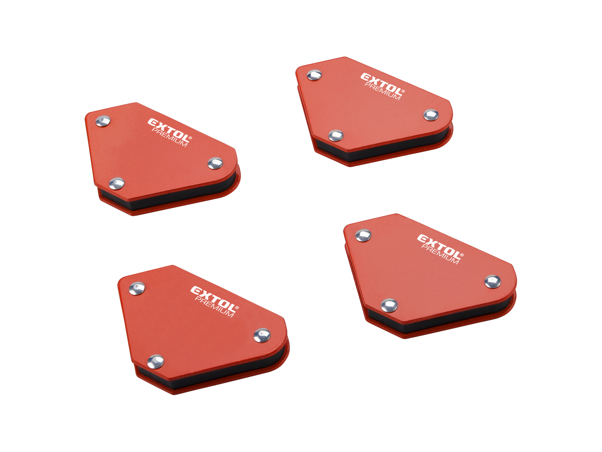 4 Pcs Iman Angular Para Soldar Extol 45-90-135 5”  Fuerza