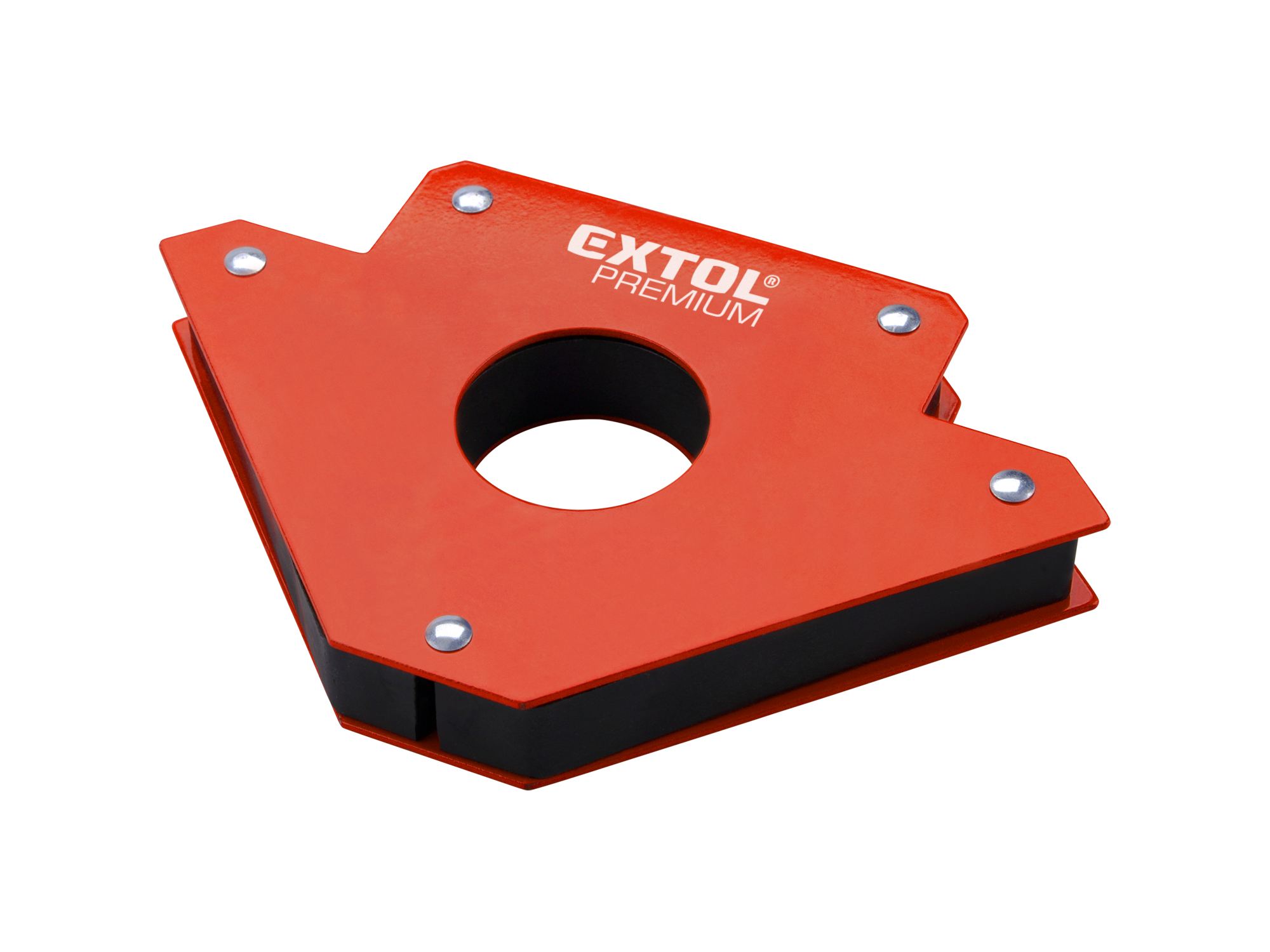 Angulo Magnetico Para Soldar Extol 45-90-135 5”  Fuerza 75Lbs
