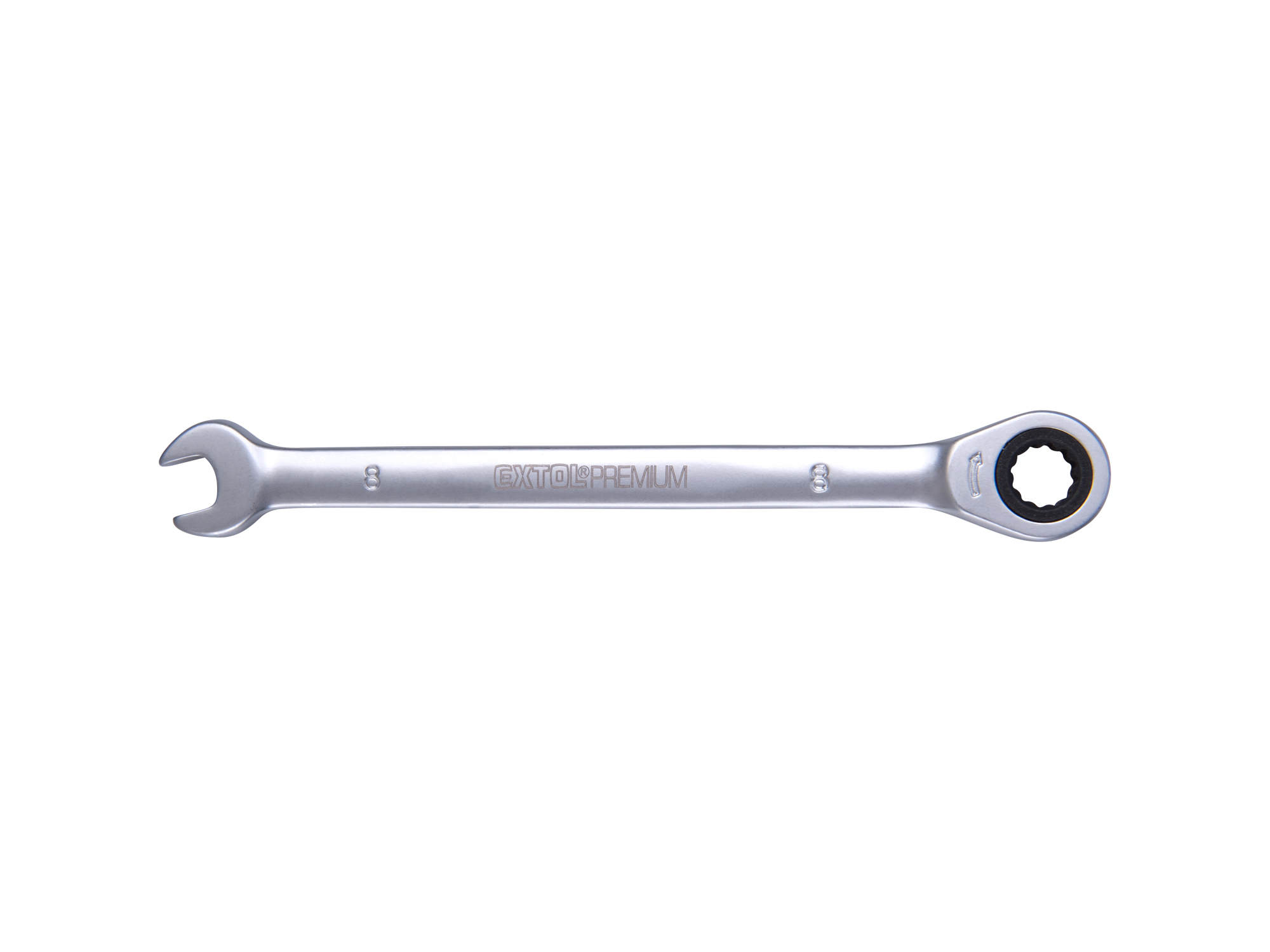 LLAVE COLA CORONA TIPO RATCH 8MM CRV EXTOL PREMIUM