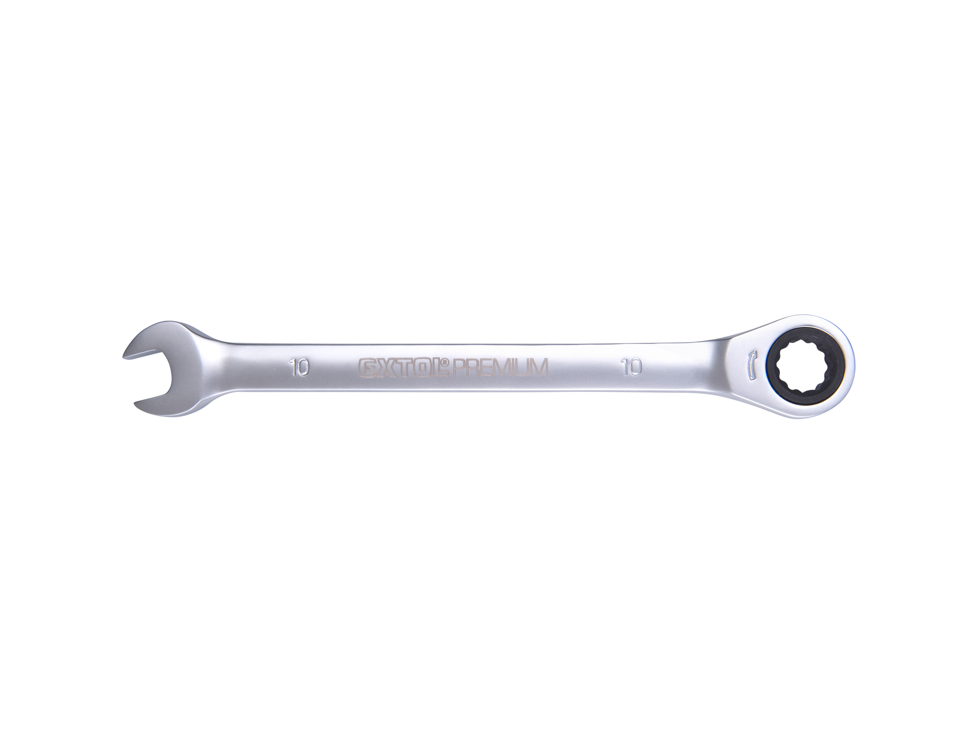 LLAVE COLA CORONA TIPO RATCH 10MM CRV EXTOL PREMIUM
