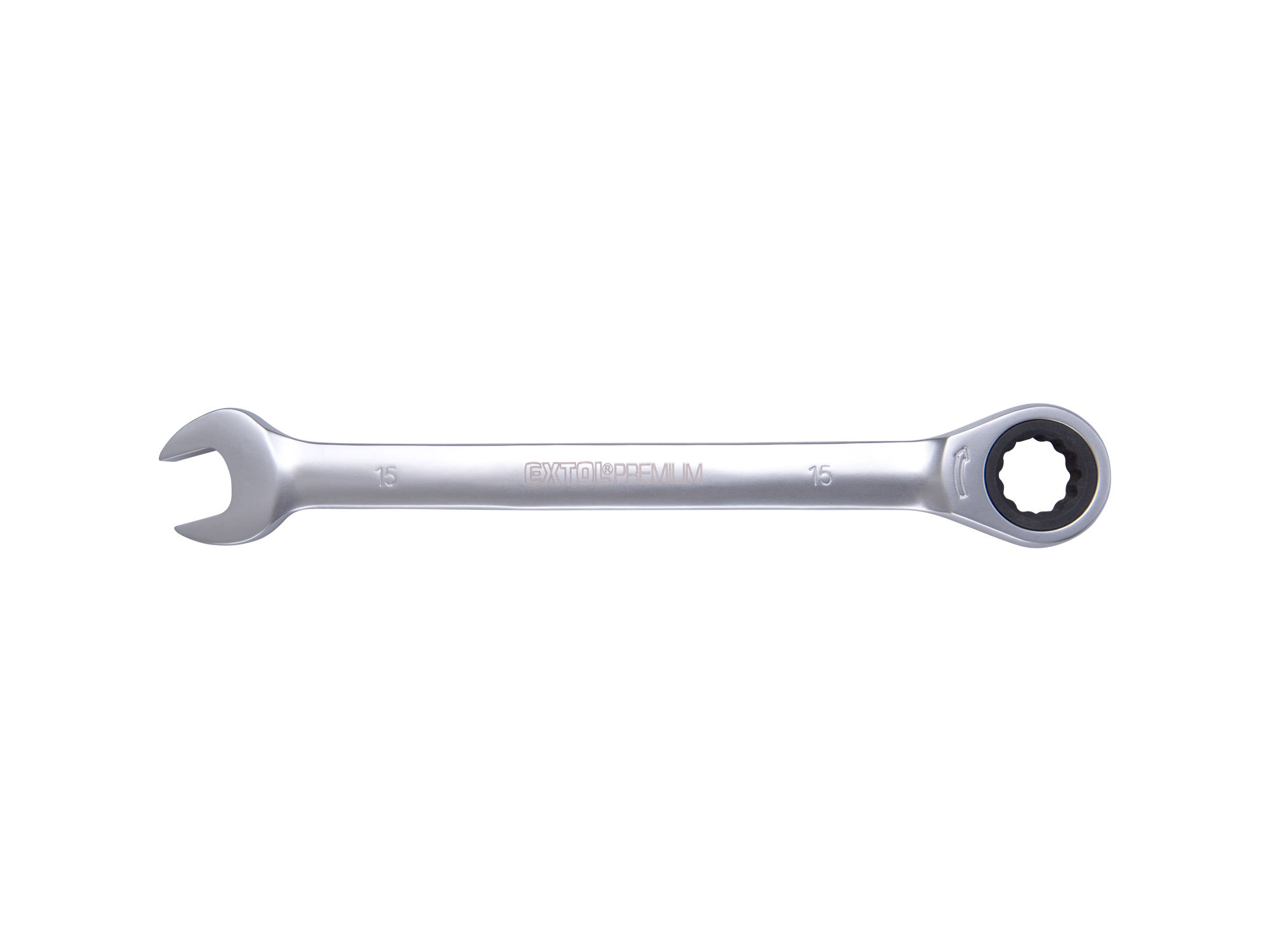 LLAVE COLA CORONA TIPO RATCH 15MM CRV EXTOL PREMIUM