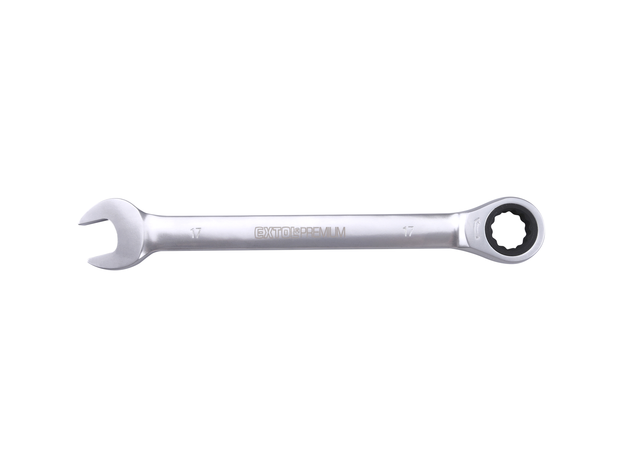 LLAVE COLA CORONA TIPO RATCH 17MM CRV EXTOL PREMIUM