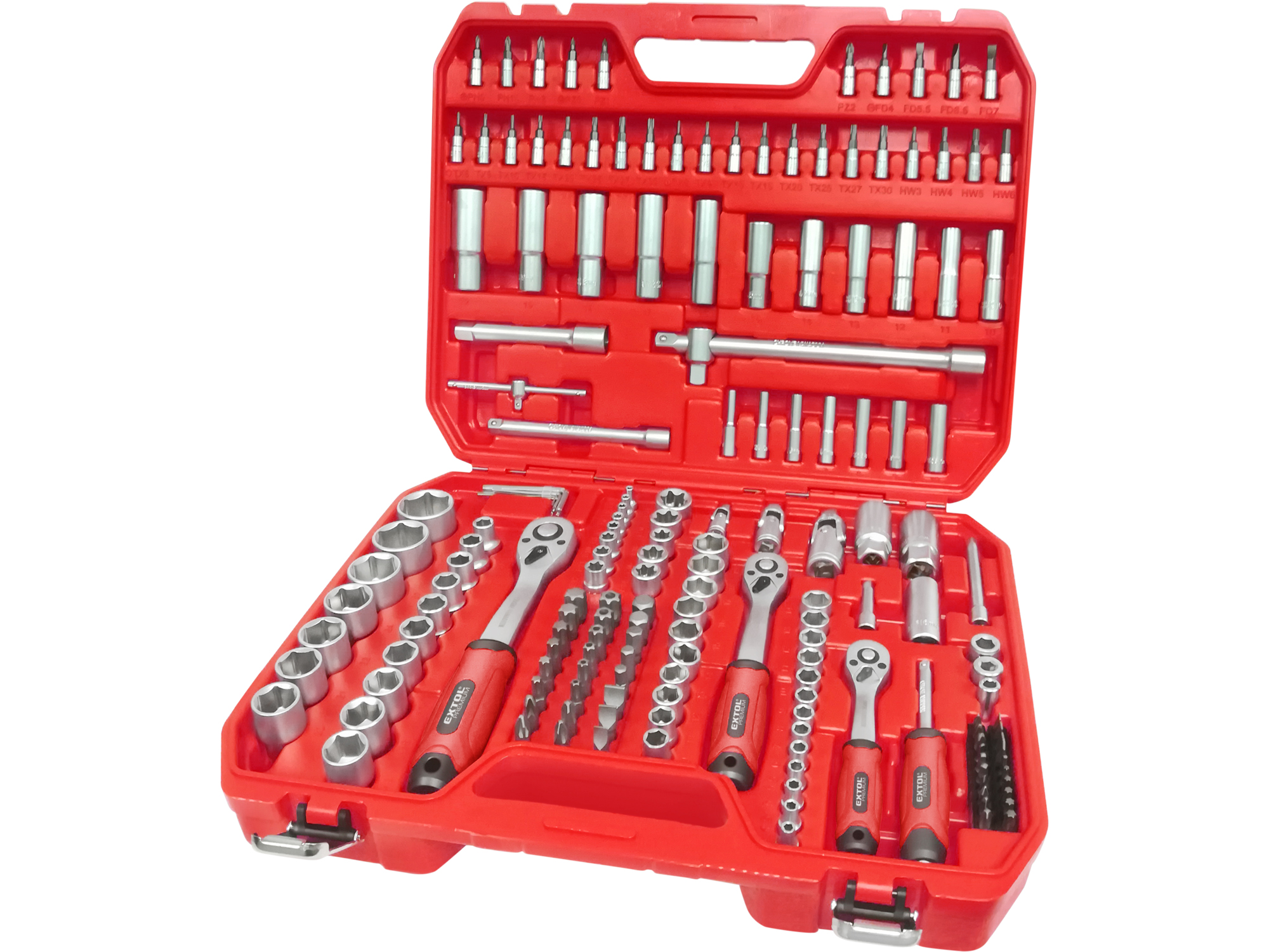 CAJA DE HERRAMIENTAS 1/4", 3/8", 1/2", 172 PZS