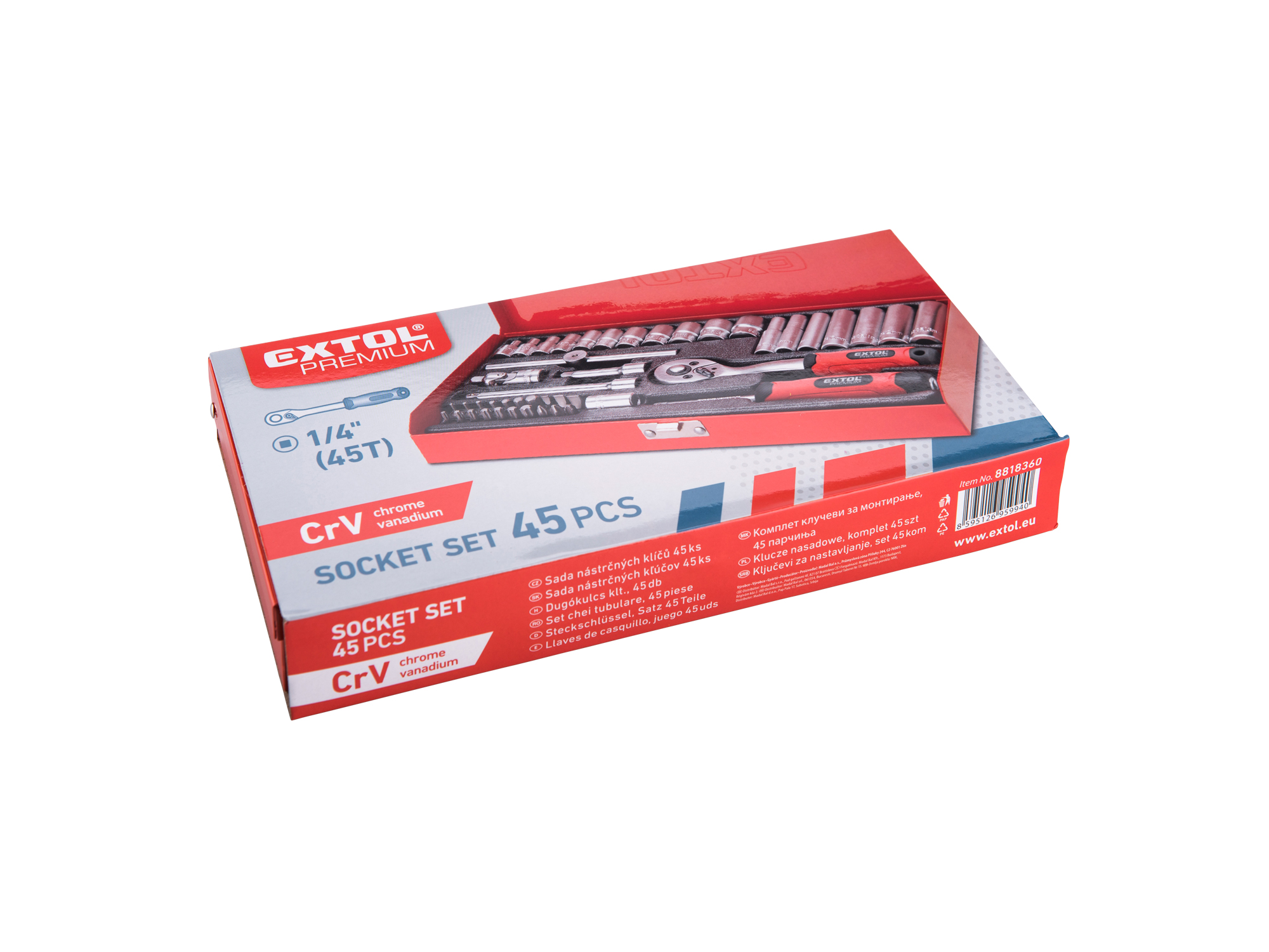 CAJA DE HERRAMIENTAS 1/4", 45 PZS - Imagen 2