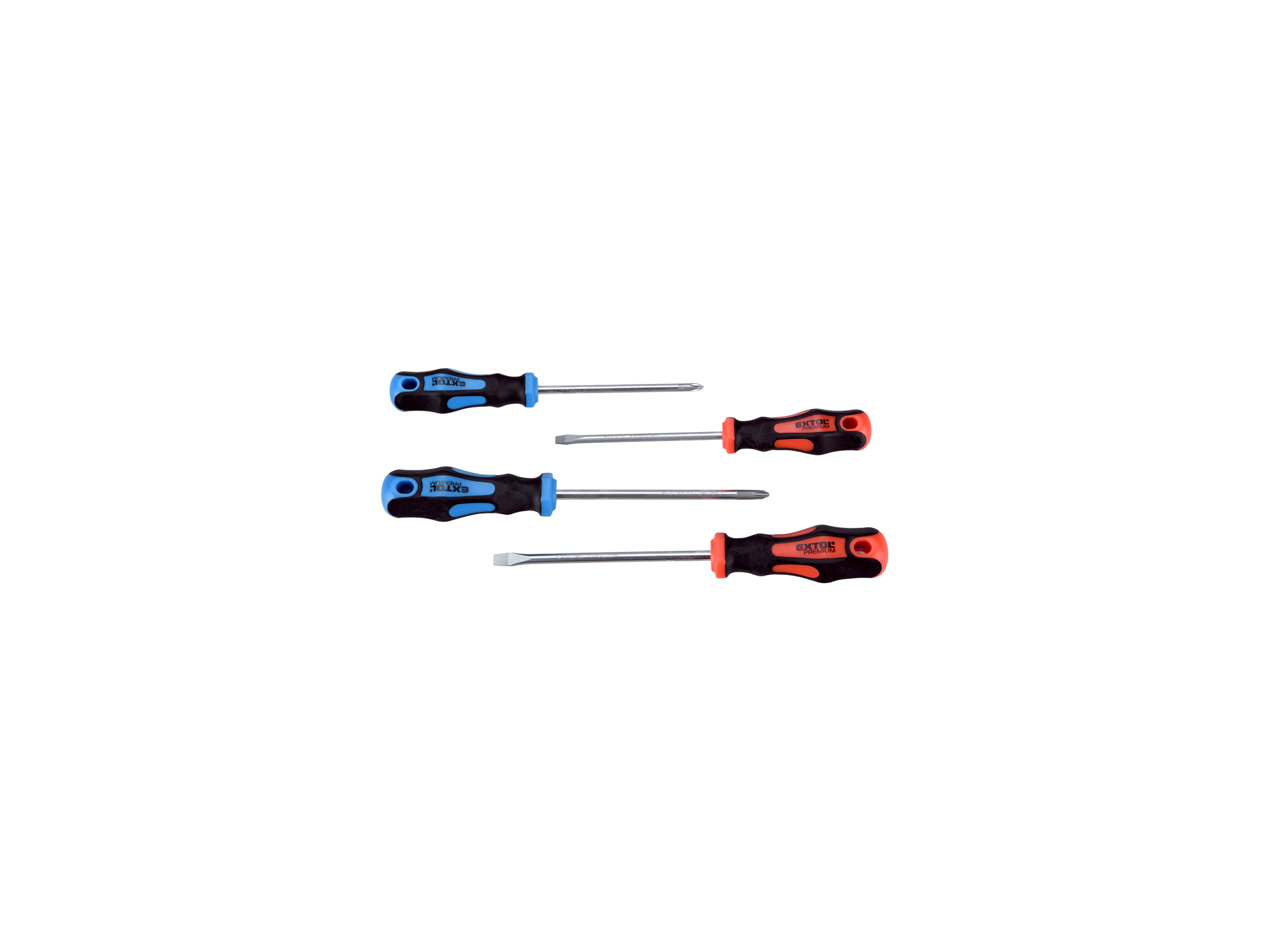Juego De 4 Desatornilladores, 2X(-), 2X(Ph), Crv