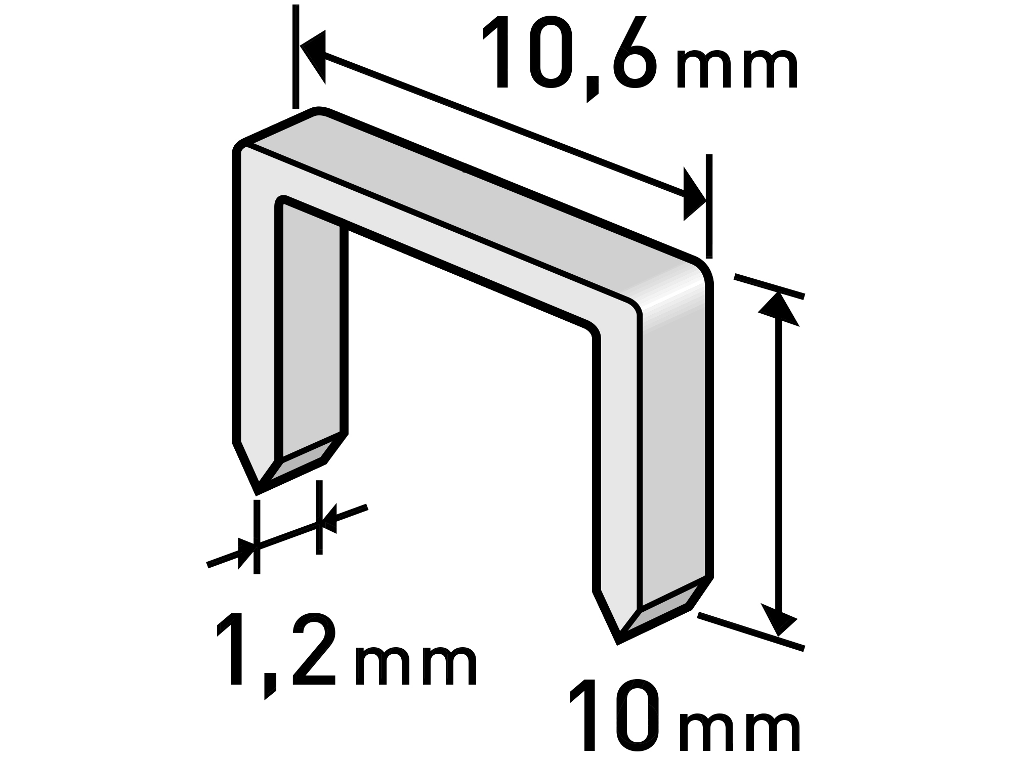 Caja De 1000Pcs De Grapas 10,6 * 10Mm Extol Craft
