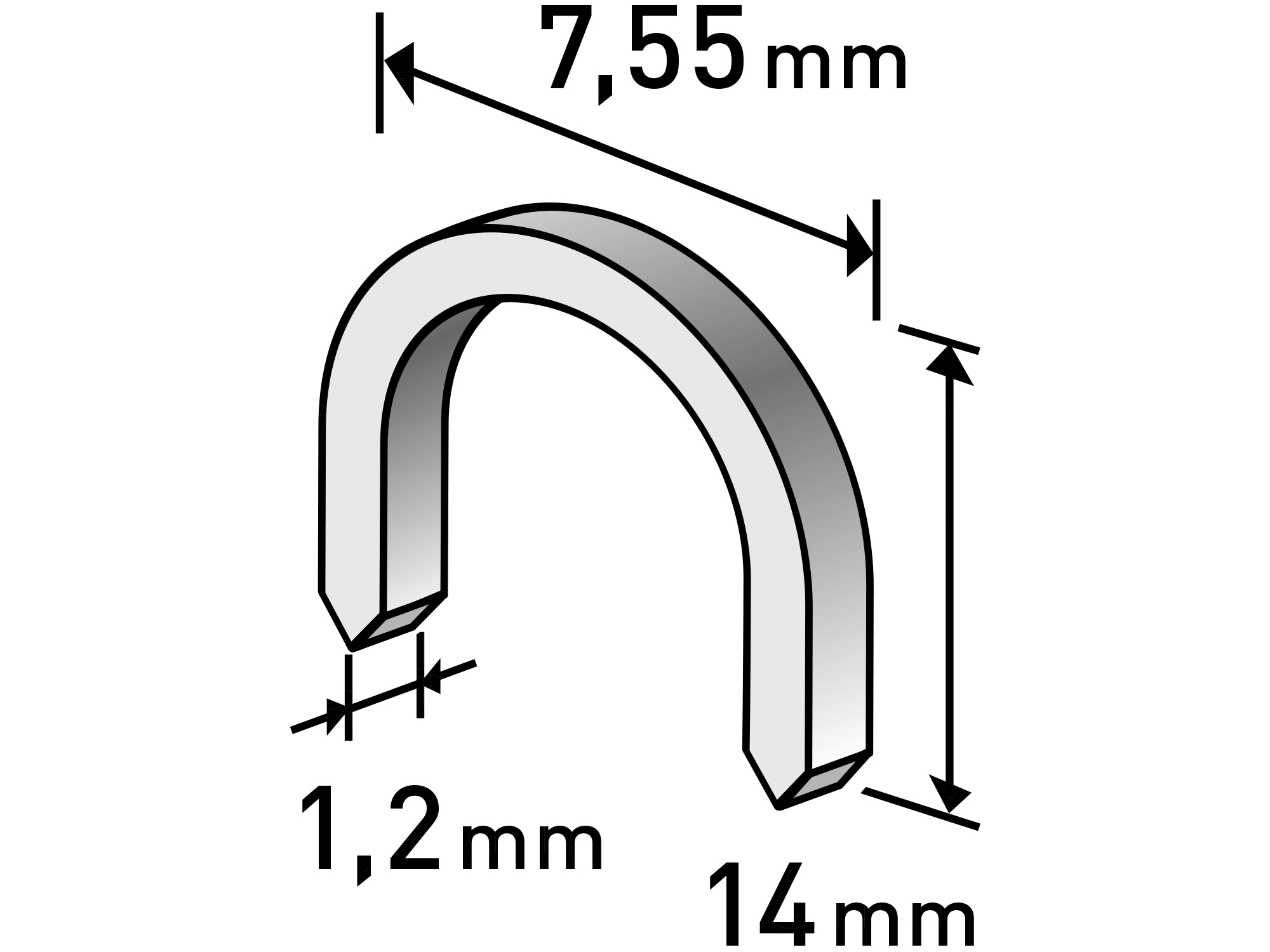 Caja De 1000Pcs De Grapas Tipo U 14Mm Extol Craft