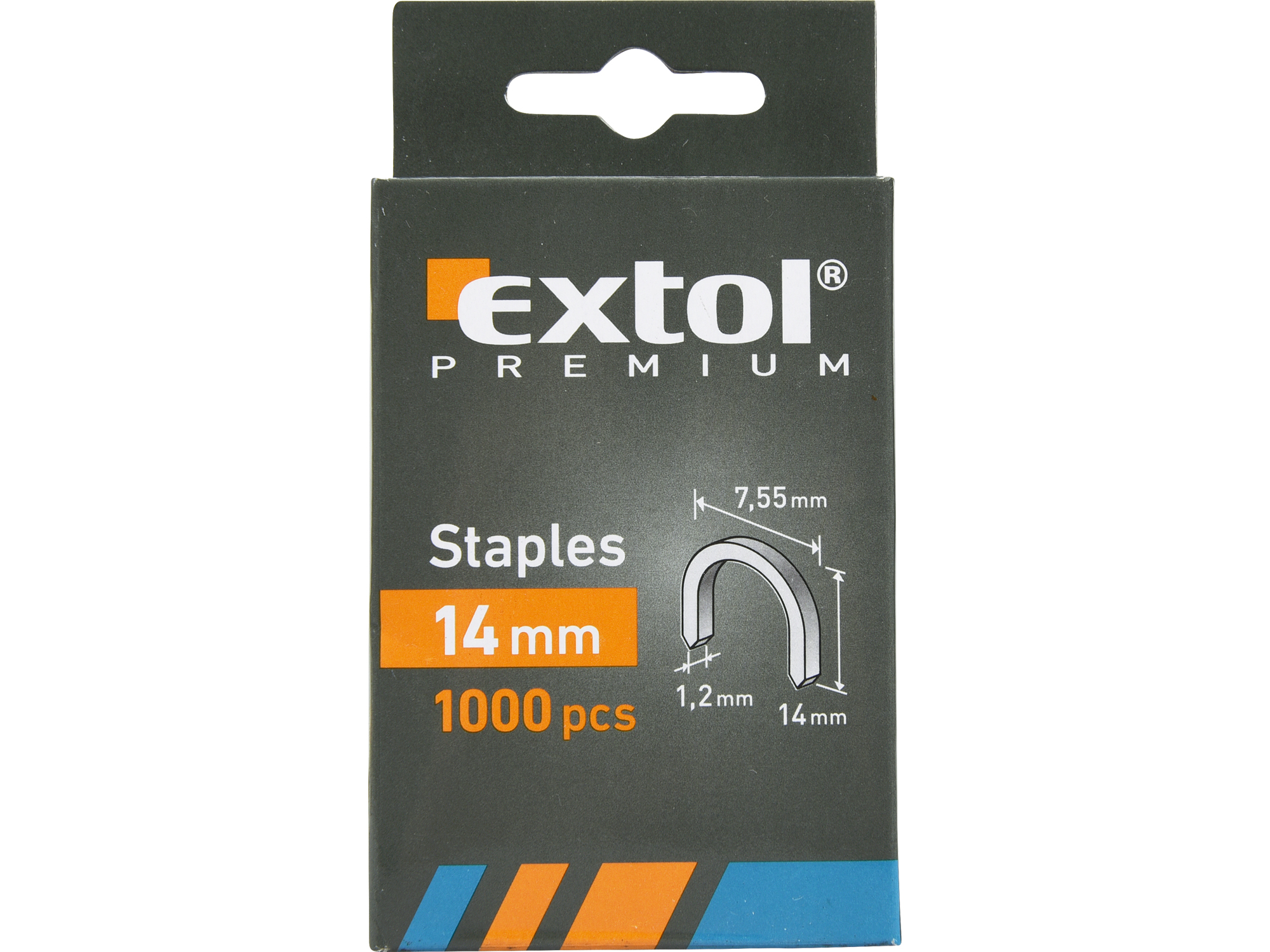 Caja De 1000Pcs De Grapas Tipo U 14Mm Extol Craft - Imagen 1