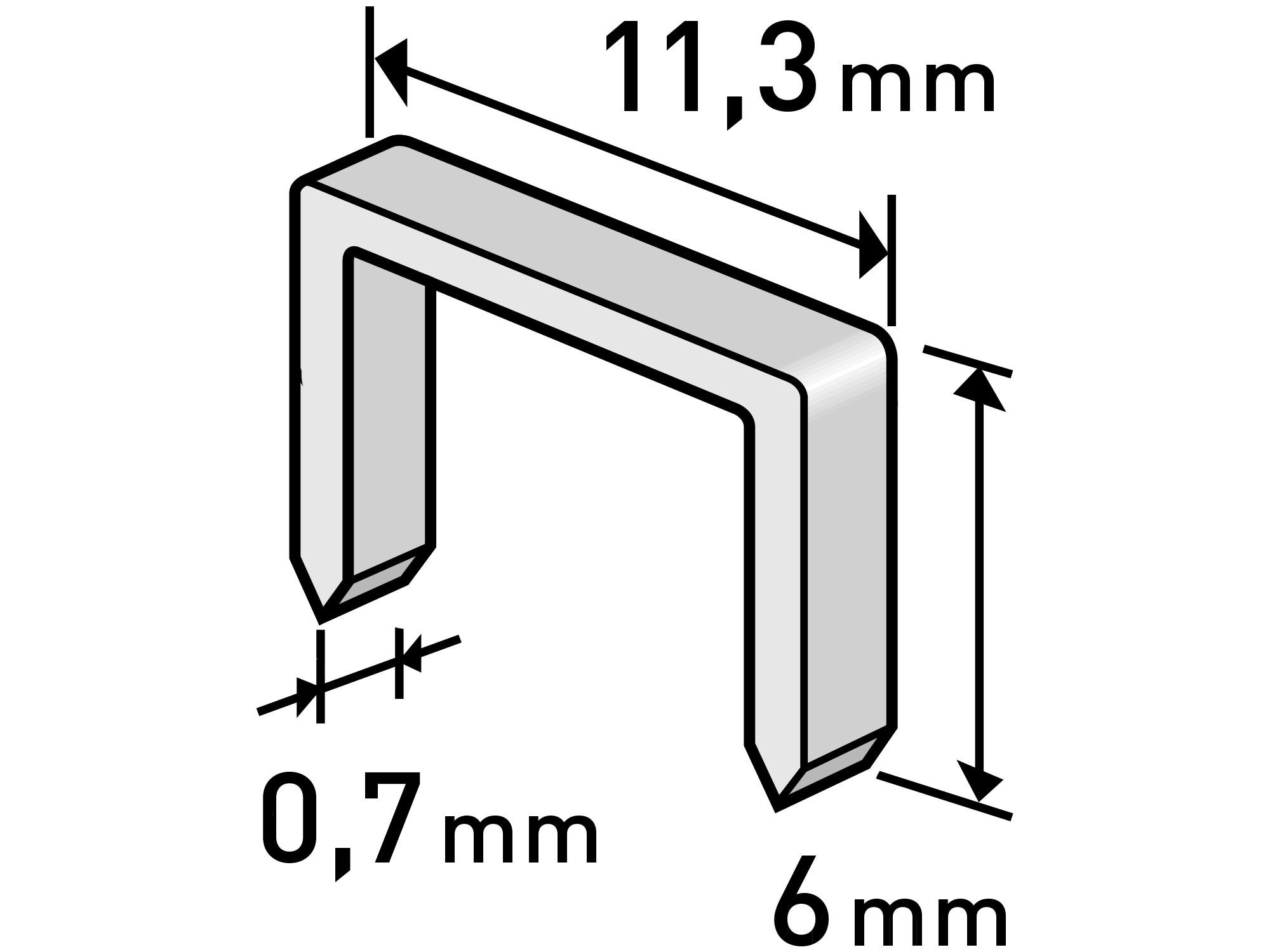 Caja De 1000Pcs De Grapas 11,3 * 6Mm Extol Craft