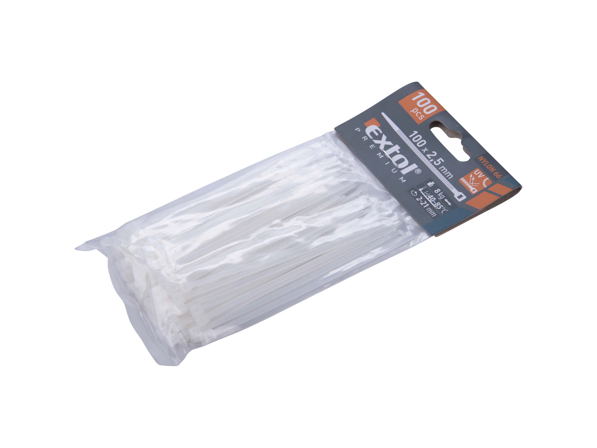 CINCHO PLÁSTICO BLANCOS 100 PZS