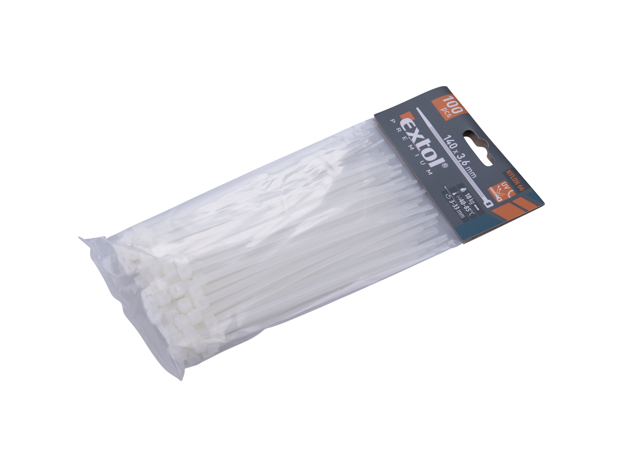 CINCHO PLÁSTICO BLANCOS 100 PZS