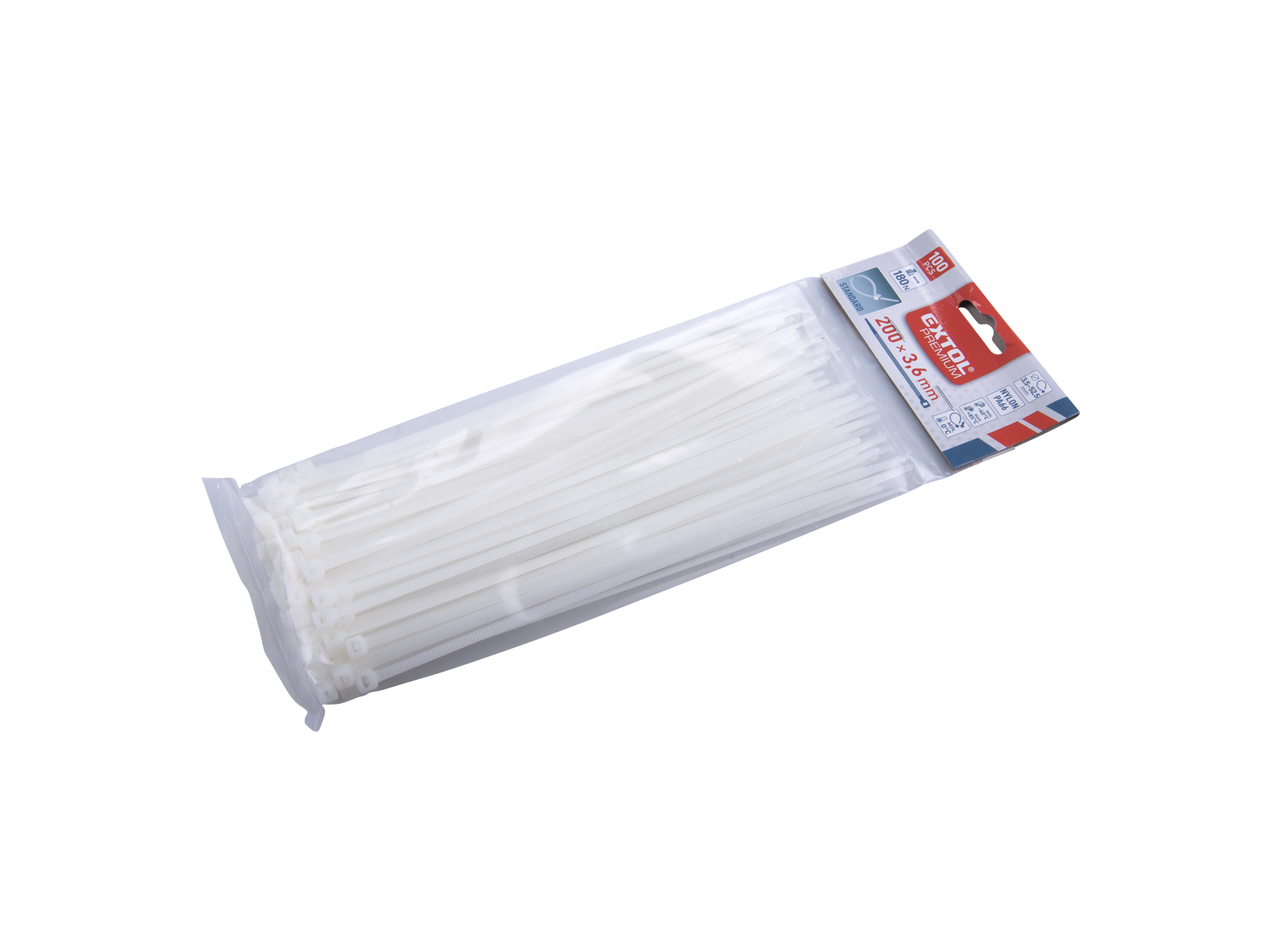 CINCHO PLÁSTICO BLANCOS 100 PZS