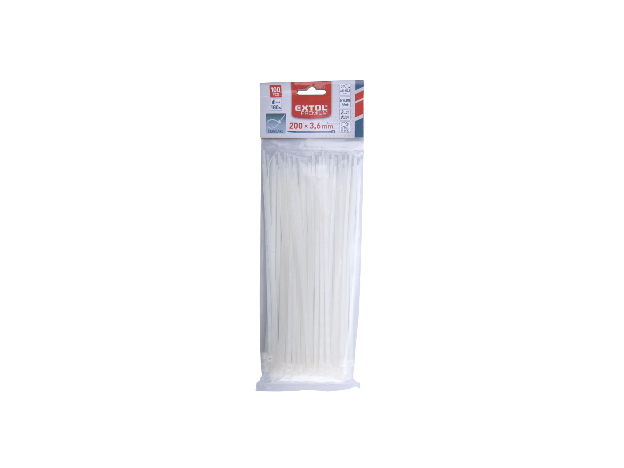 CINCHO PLÁSTICO BLANCOS 100 PZS - Imagen 2