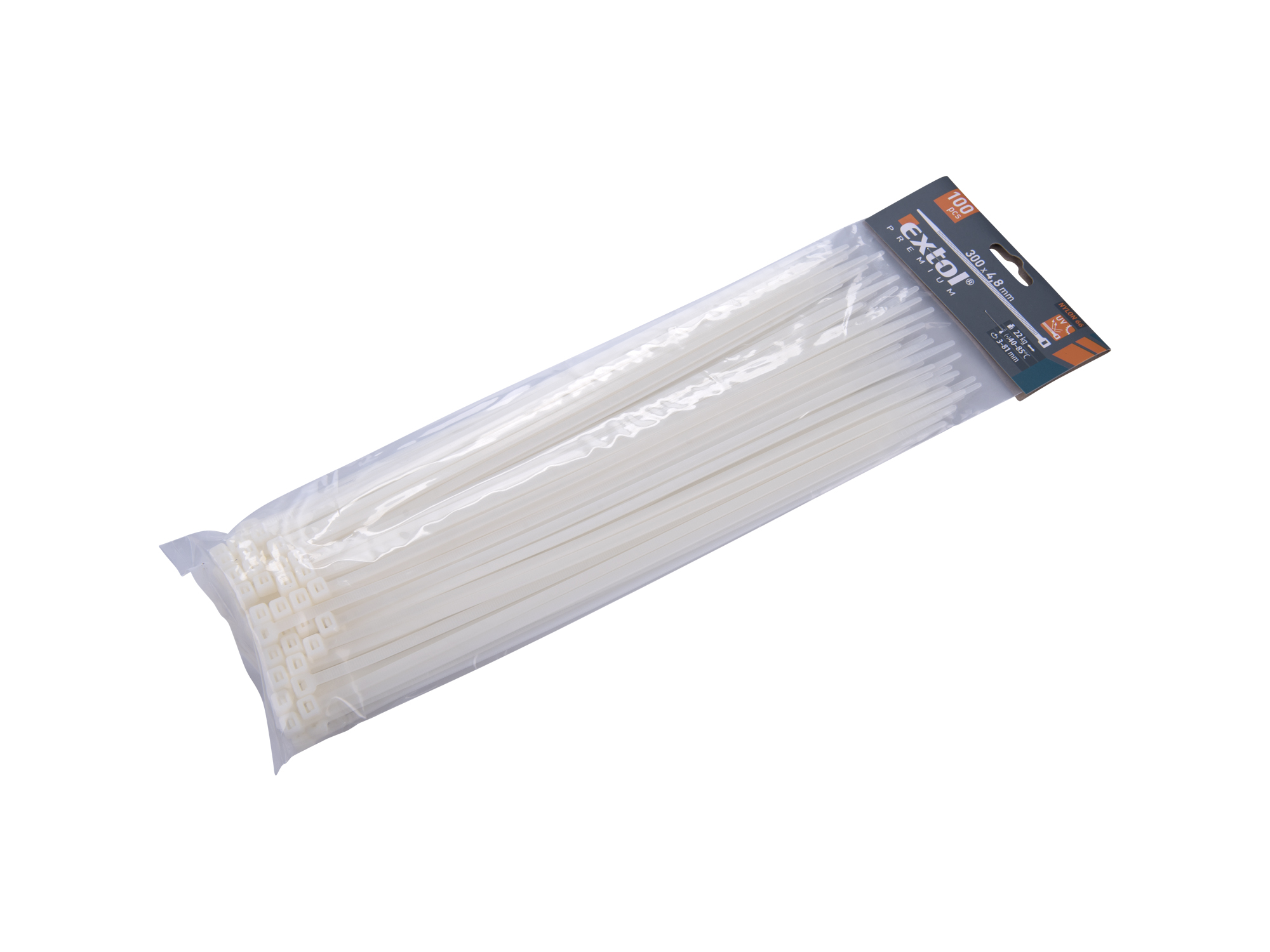 CINCHO PLÁSTICO BLANCOS 100 PZS