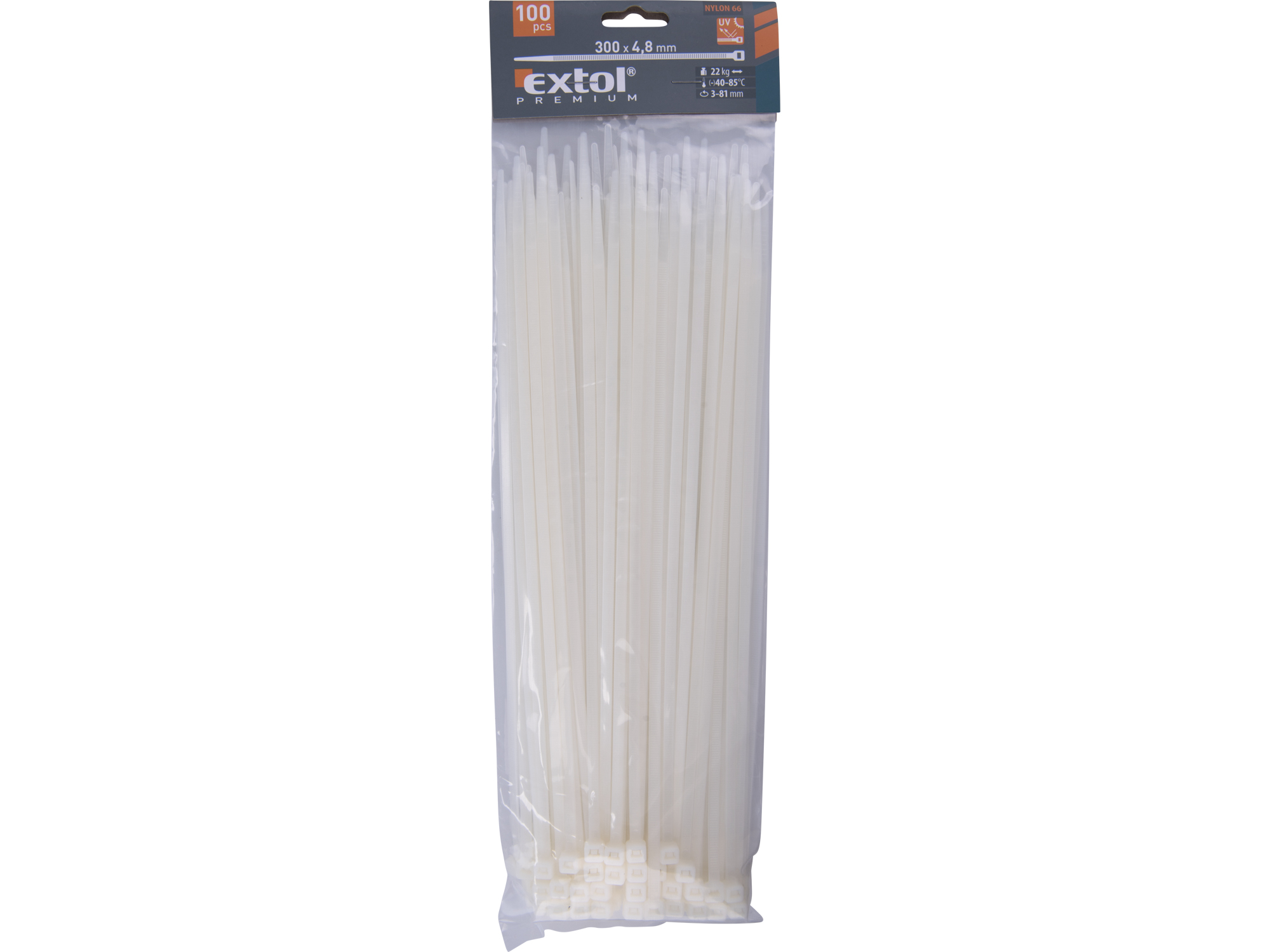 CINCHO PLÁSTICO BLANCOS 100 PZS - Imagen 2