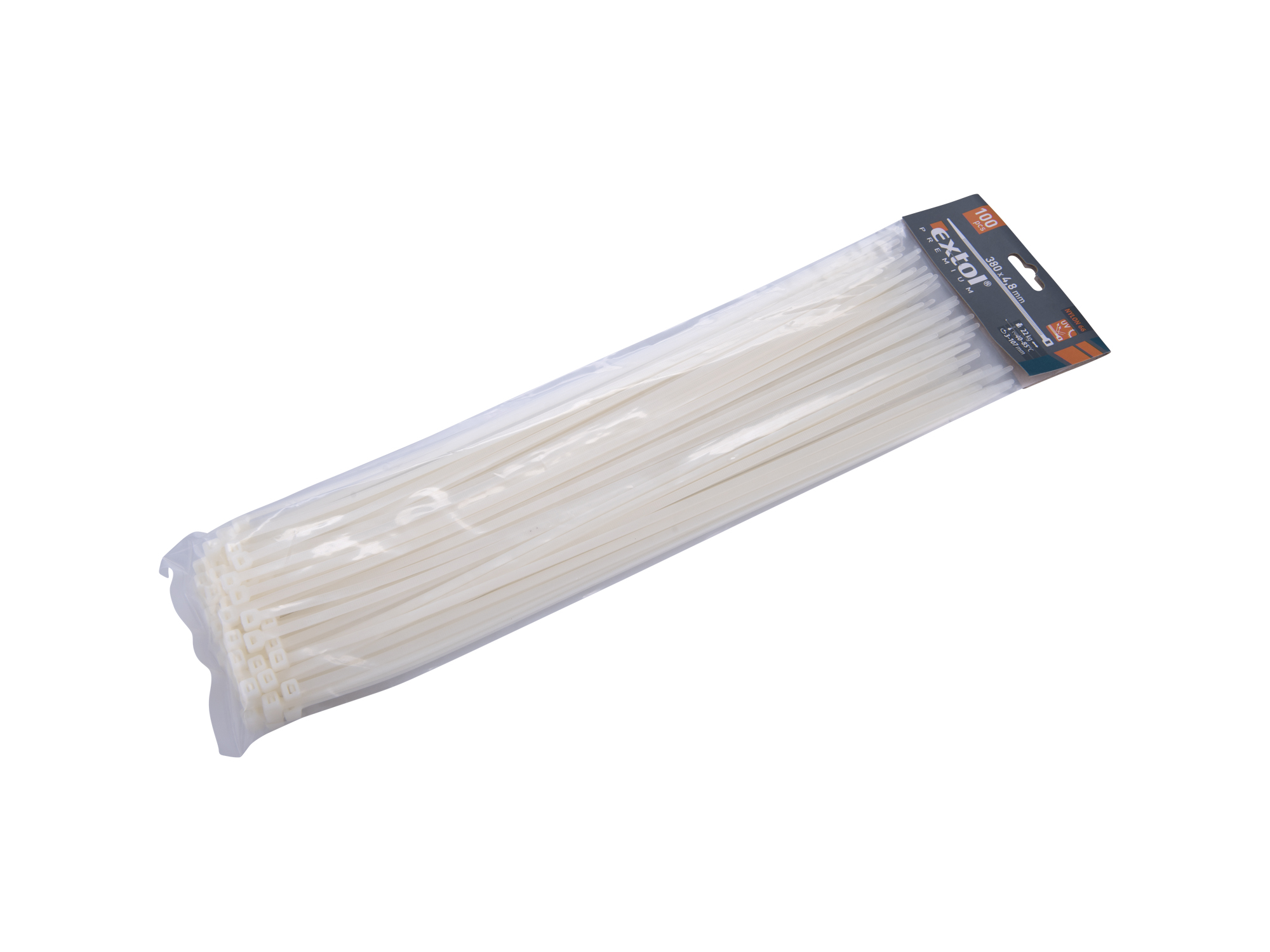 CINCHO PLÁSTICO BLANCOS 100 PZS