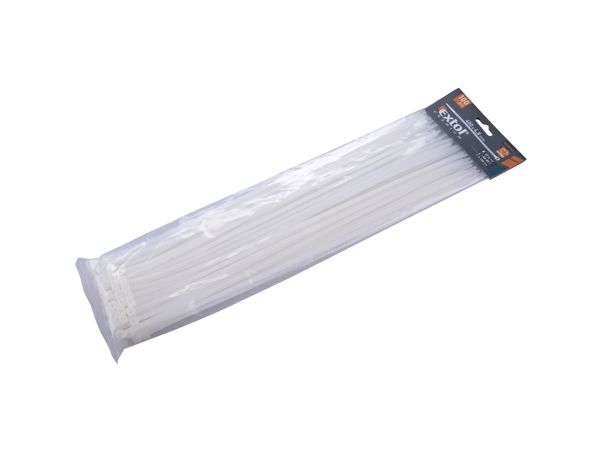 CINCHO PLÁSTICO BLANCOS 100 PZS