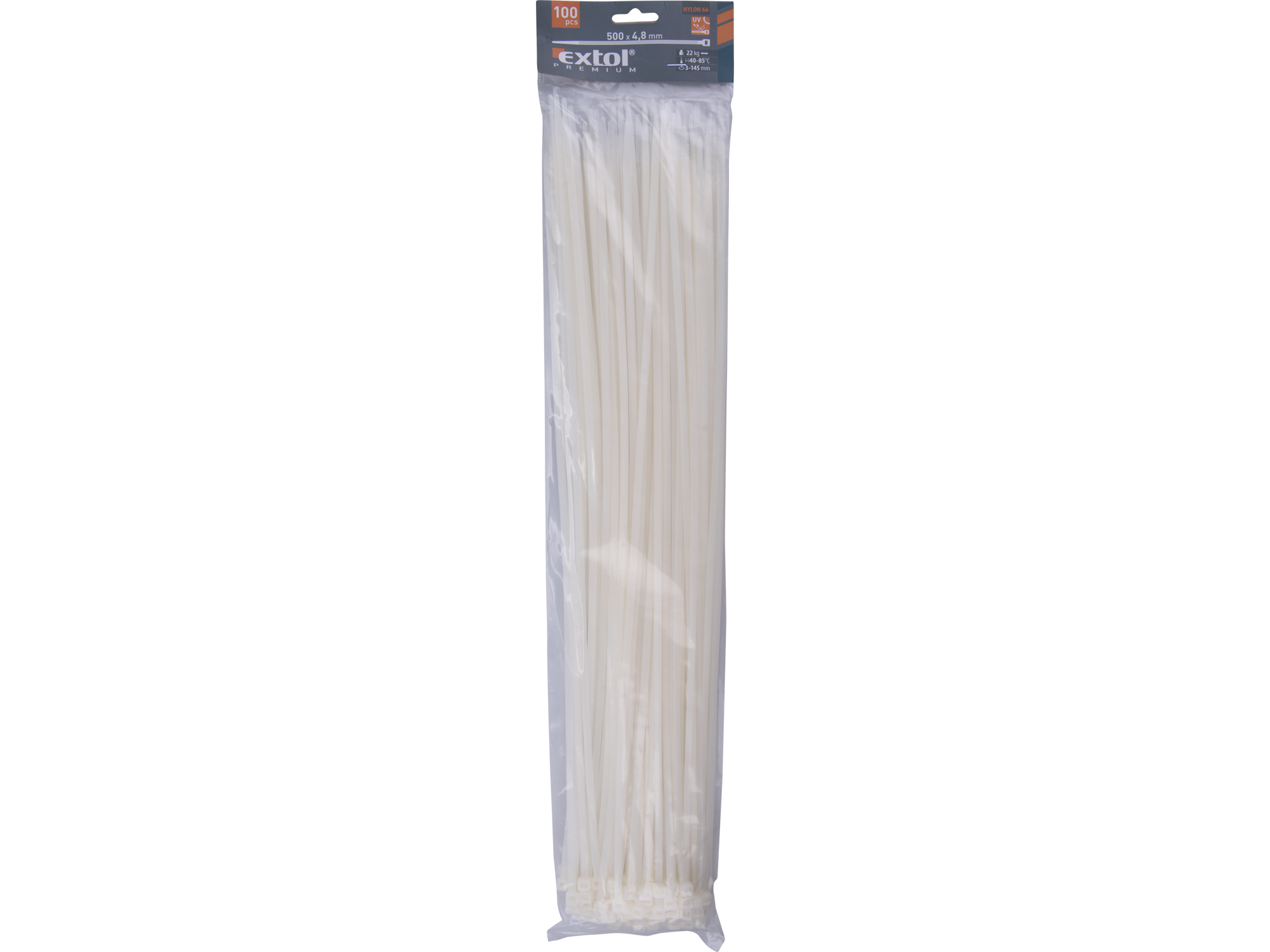 CINCHO PLÁSTICO BLANCOS 100 PZS - Imagen 2