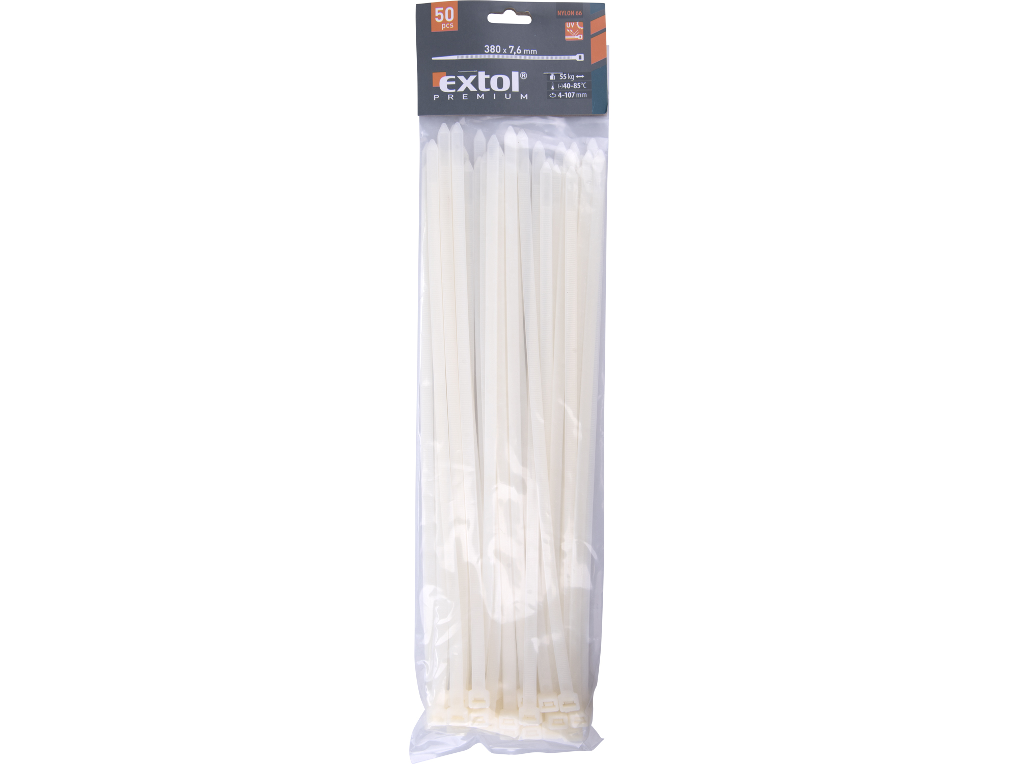 CINCHOS PLÁSTICOS BLANCOS 50 PZS - Imagen 2